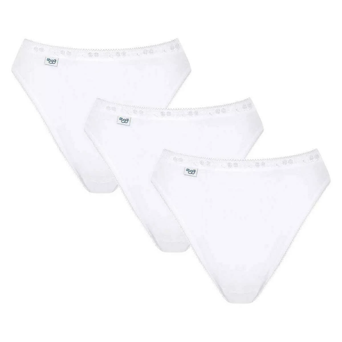 Sloggi Basic+ 3 Pack Tai Knickers - White
