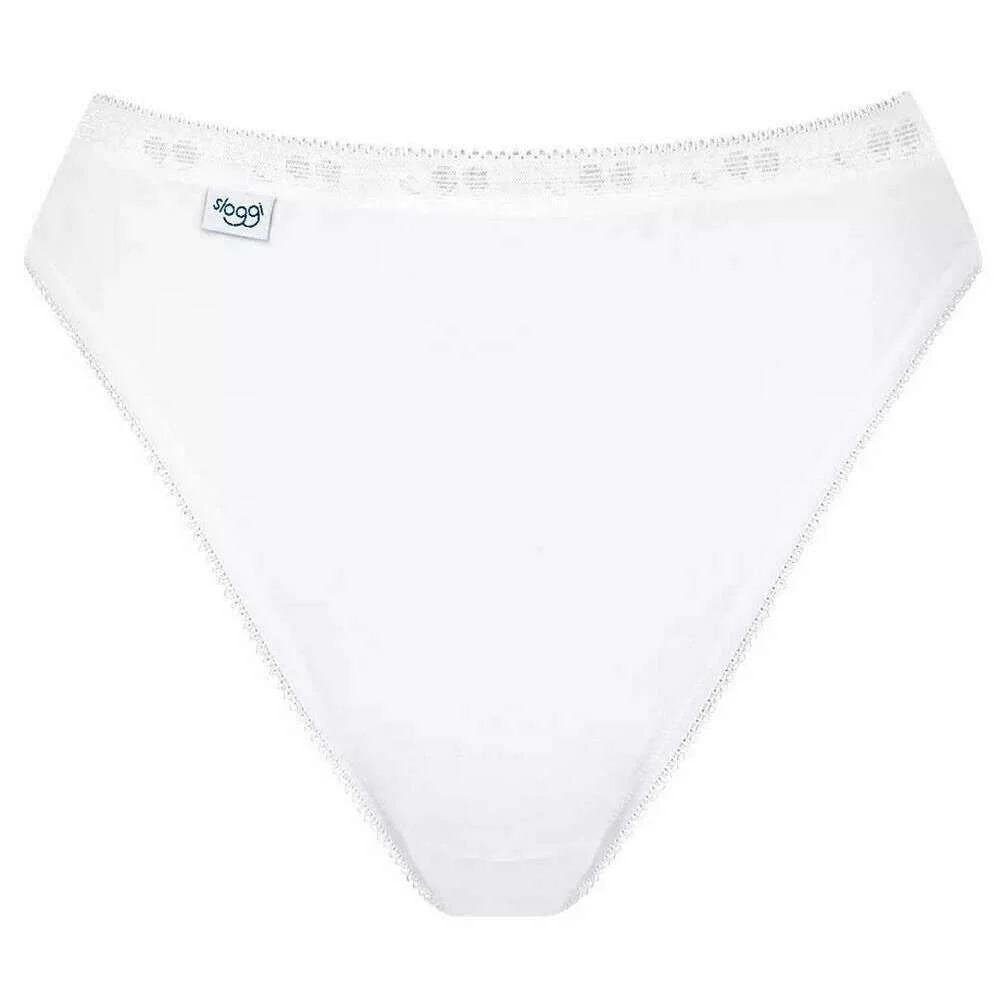 Sloggi Basic+ 3 Pack Tai Knickers - White - Image 2