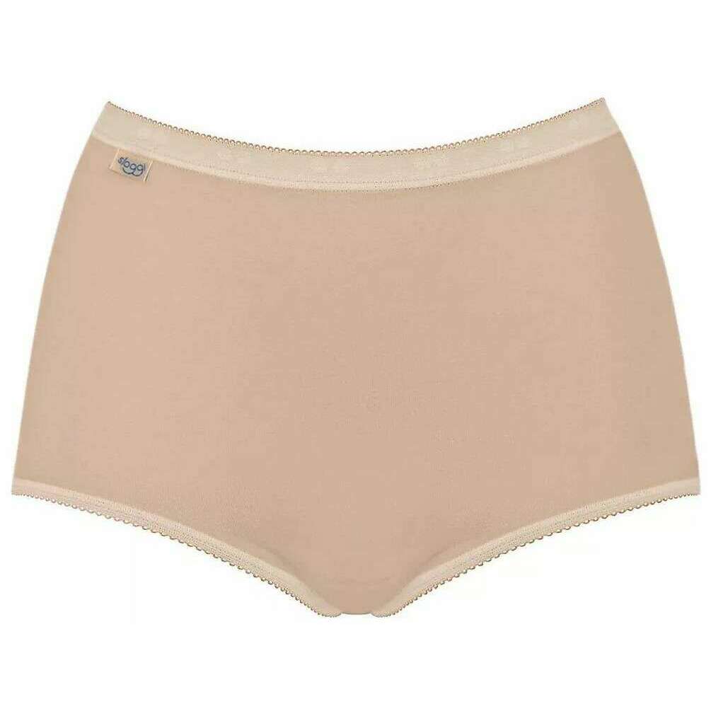 Sloggi Basic+ 4 Pack Maxi Knickers - Skin Beige - Image 2