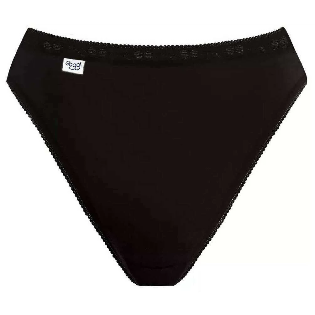 Sloggi Basic+ 4 Pack Tai Knickers - Black - Image 2