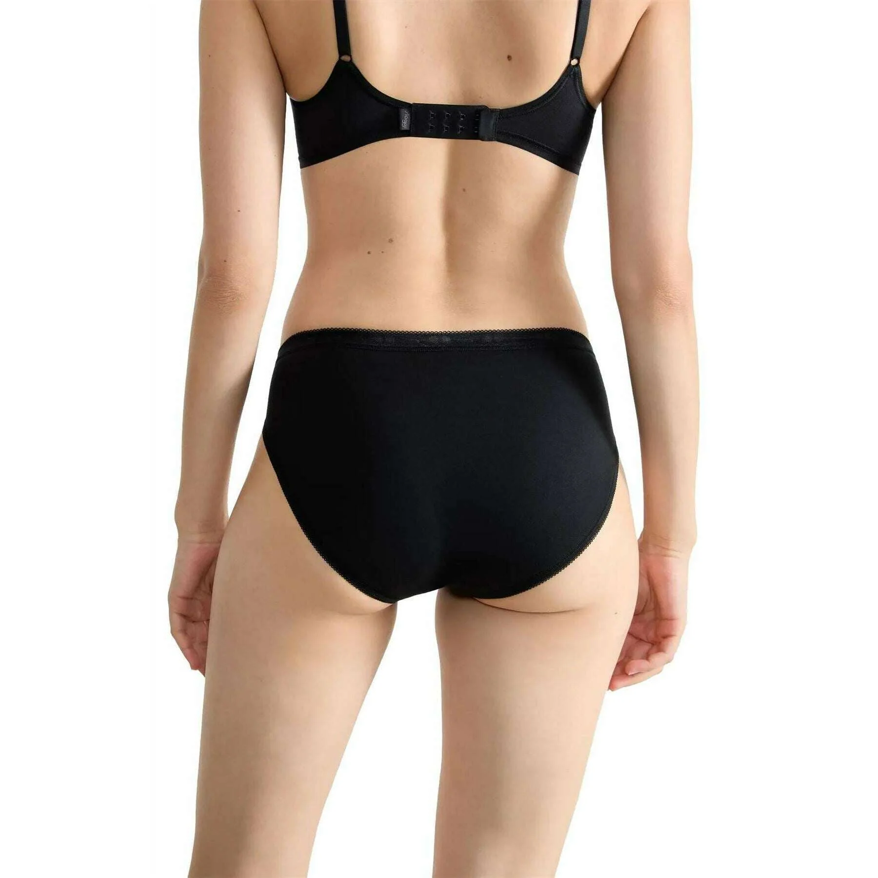 Sloggi Basic+ 4 Pack Tai Knickers - Black - Image 4