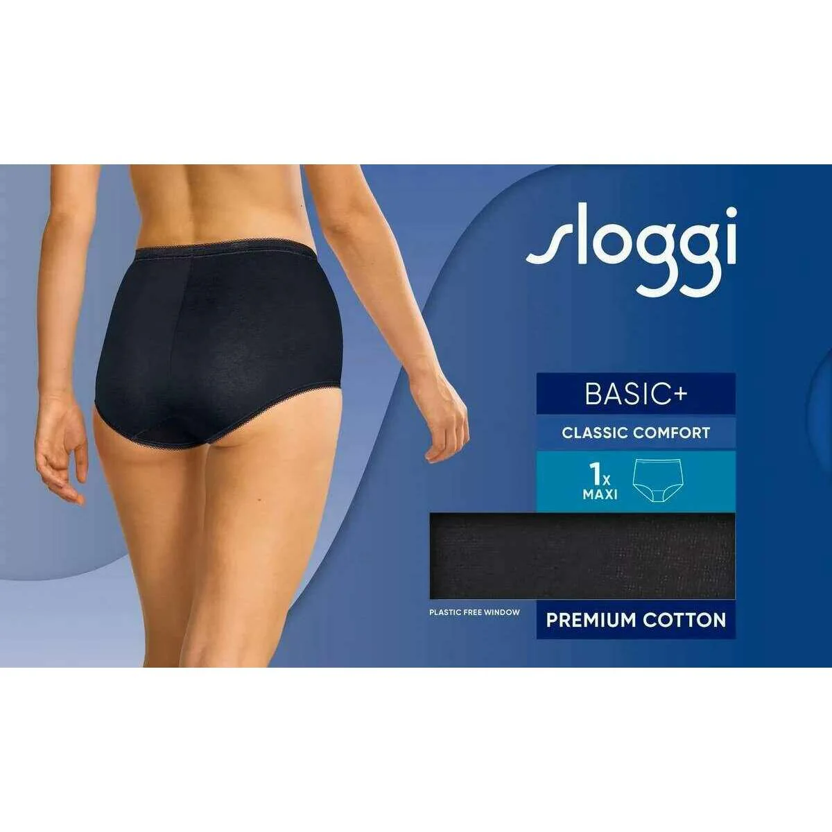 Sloggi Basic+ Maxi Knickers - Black - Image 6