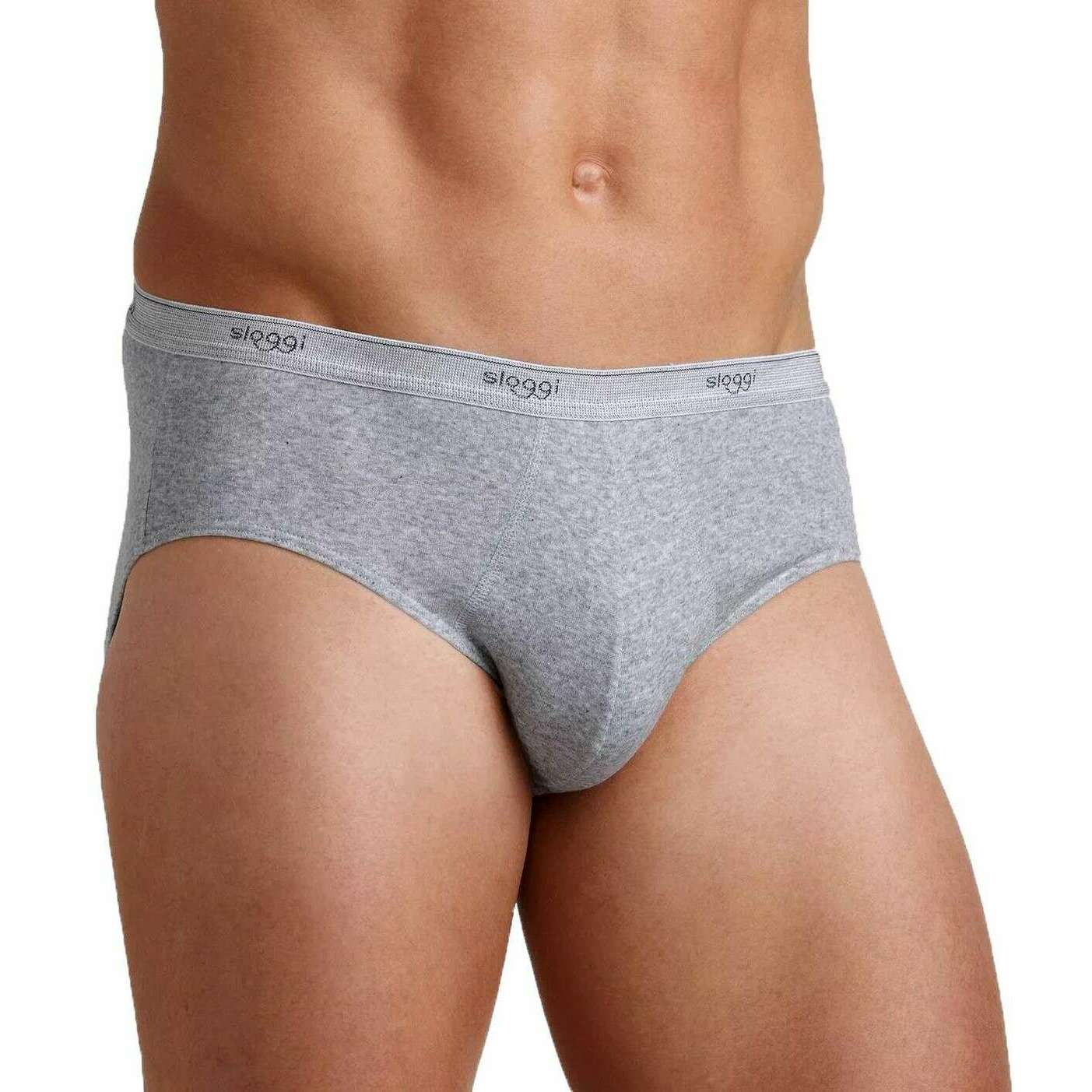 Sloggi Basic Midi Brief - Black Combination Grey