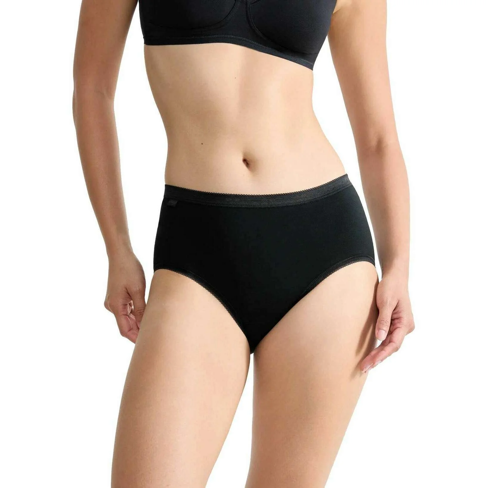 Sloggi Basic+ Midi Knickers - Black - Image 2