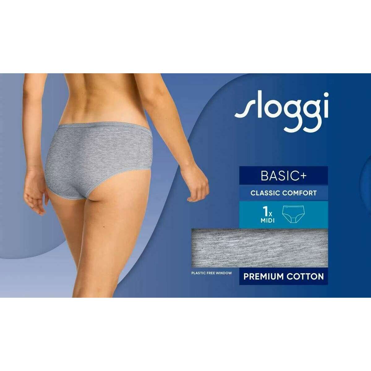 Sloggi Basic+ Midi Knickers - Grey - Image 5