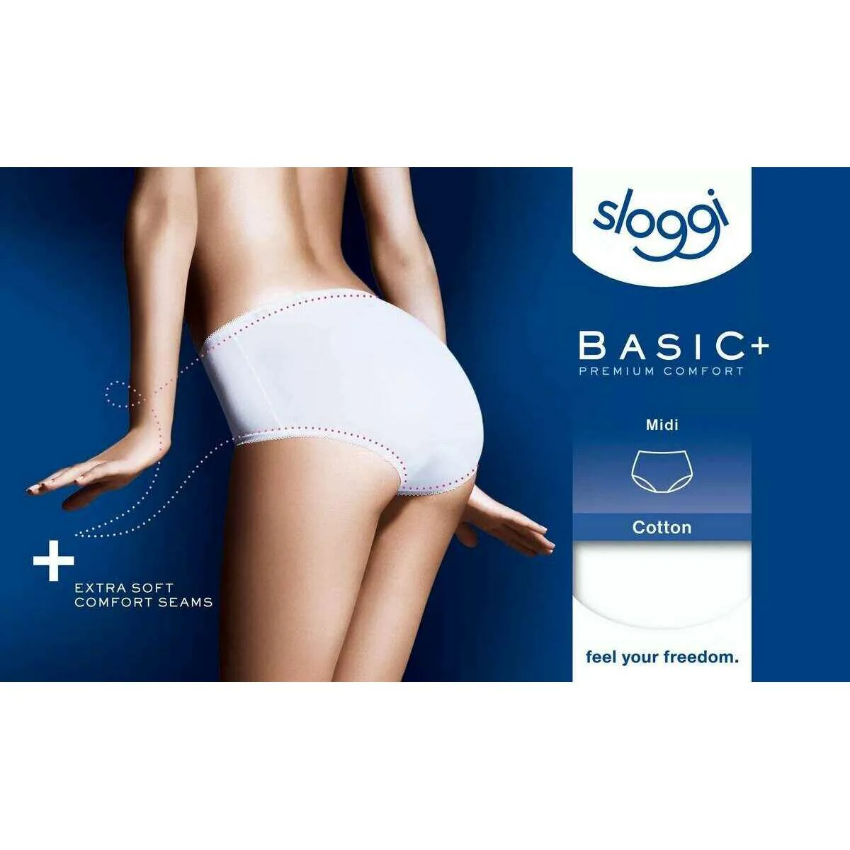 Sloggi Basic+ Midi Knickers - White - Image 6