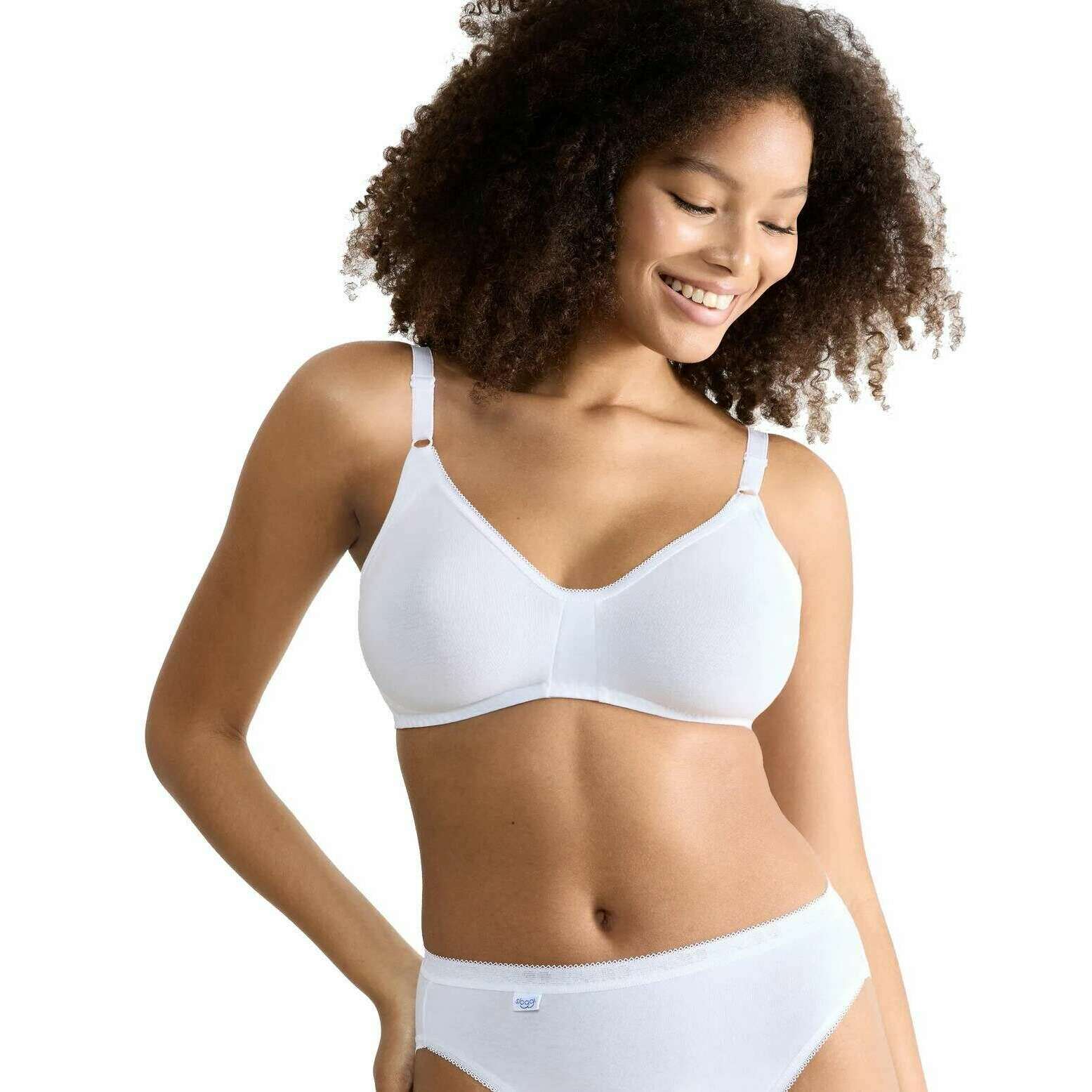Sloggi Basic+ Non-Wired Bra - White - Image 2
