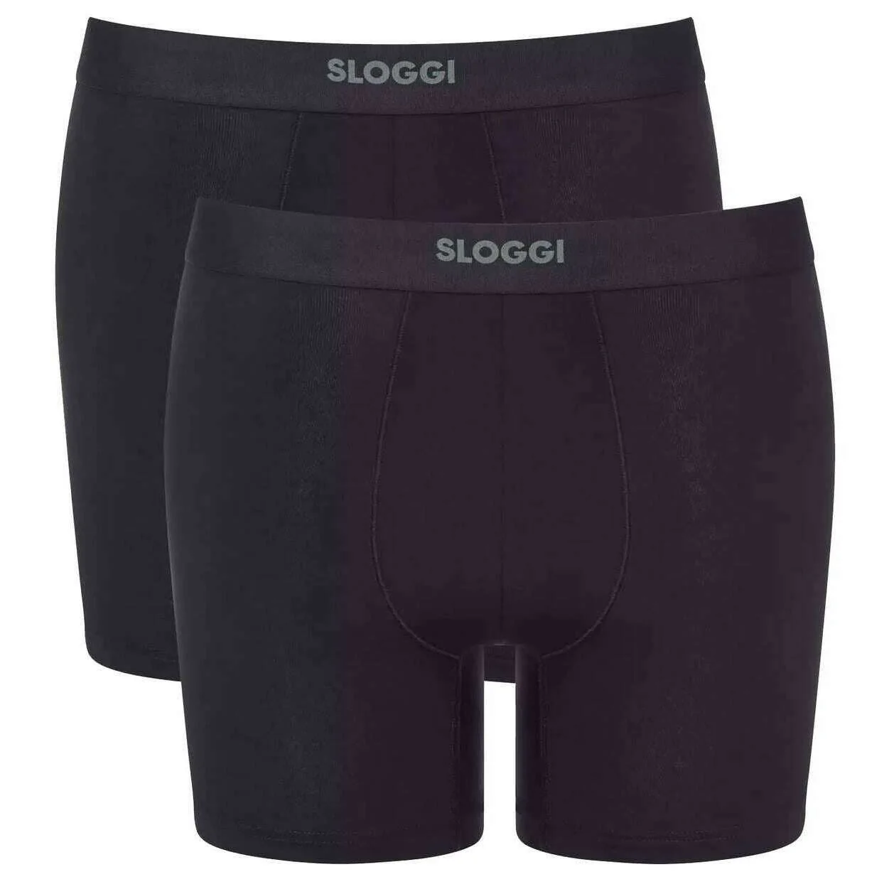 Sloggi Ever Ease 2 Pack Boxer Short - Black