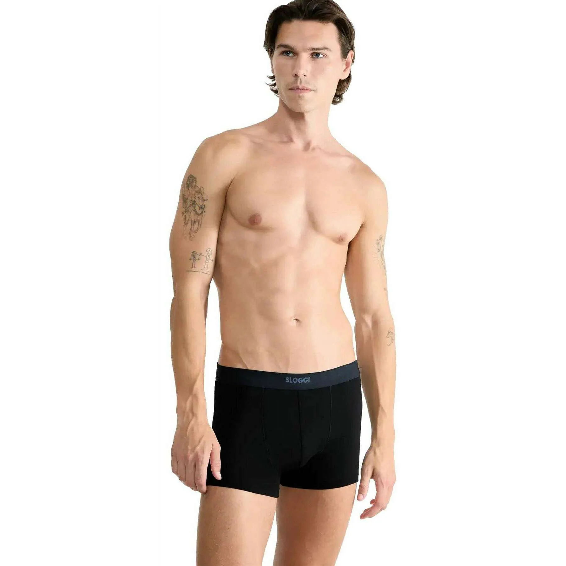 Sloggi Ever Ease 2 Pack Boxer Short - Black - Image 3