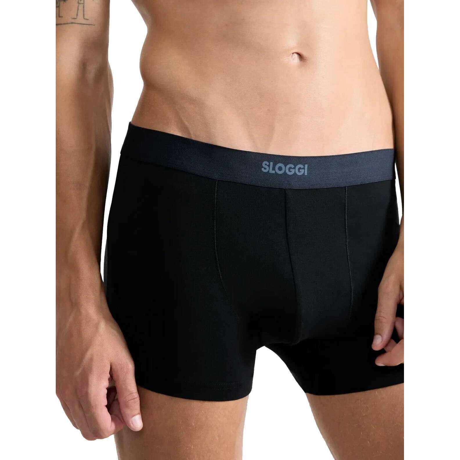 Sloggi Ever Ease 2 Pack Boxer Short - Black - Image 5