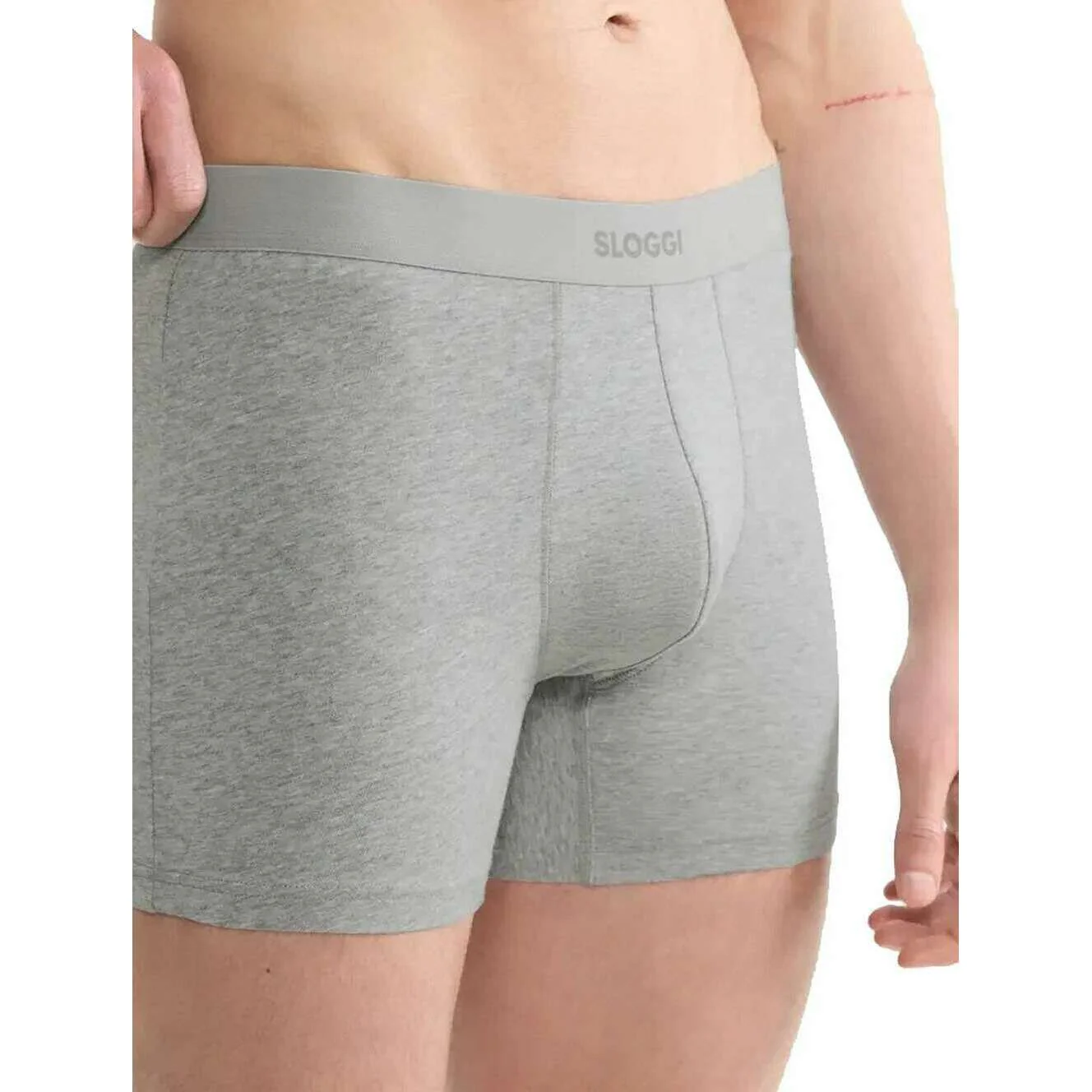Sloggi Ever Ease 2 Pack Boxer Short - Dark Grey Melange - Image 5