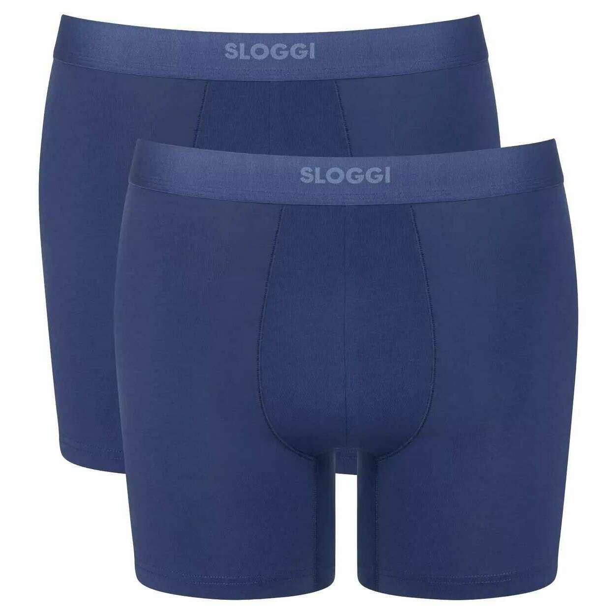 Sloggi Ever Ease 2 Pack Boxer Short - Deep Cobalt Blue
