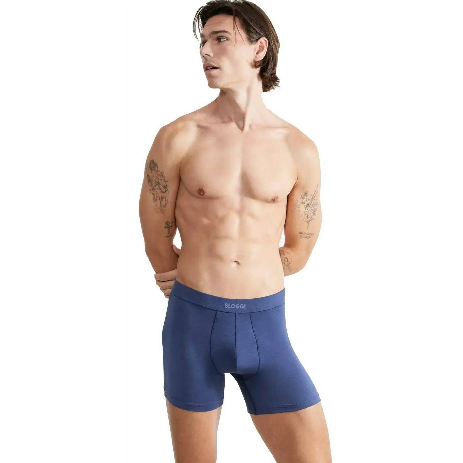 Sloggi Ever Ease 2 Pack Boxer Short - Deep Cobalt Blue - Image 3
