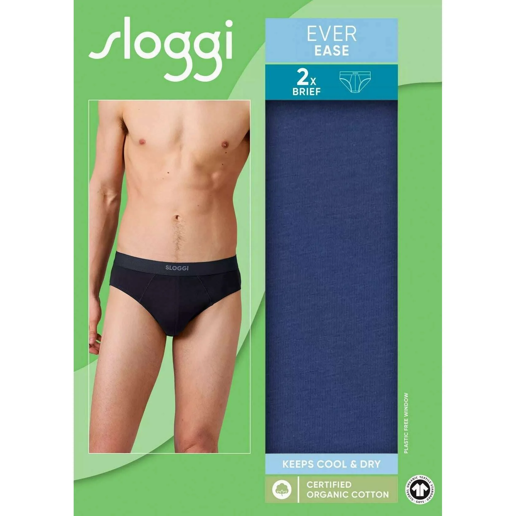 Sloggi Ever Ease 2 Pack Brief - Deep Cobalt Blue - Image 6