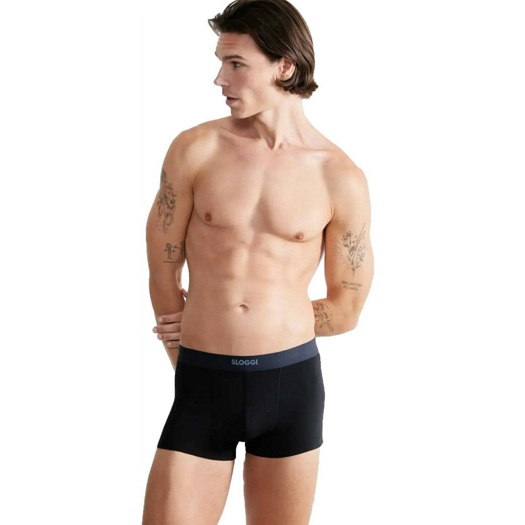 Sloggi Ever Ease 2 Pack Hipster Brief - Black - Image 3