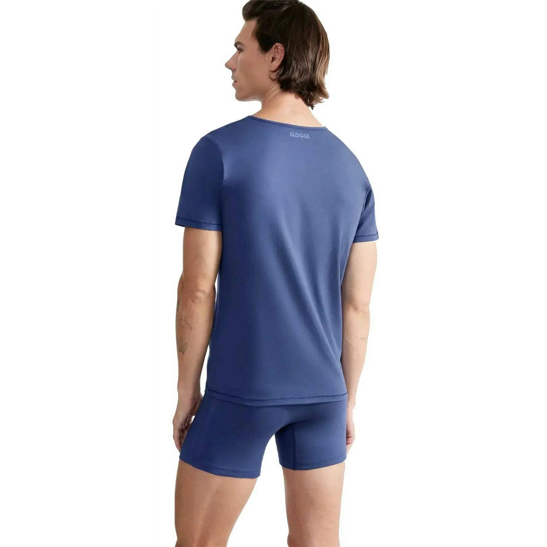 Sloggi Ever Ease O-Neck T-Shirt - Deep Cobalt Blue - Image 3