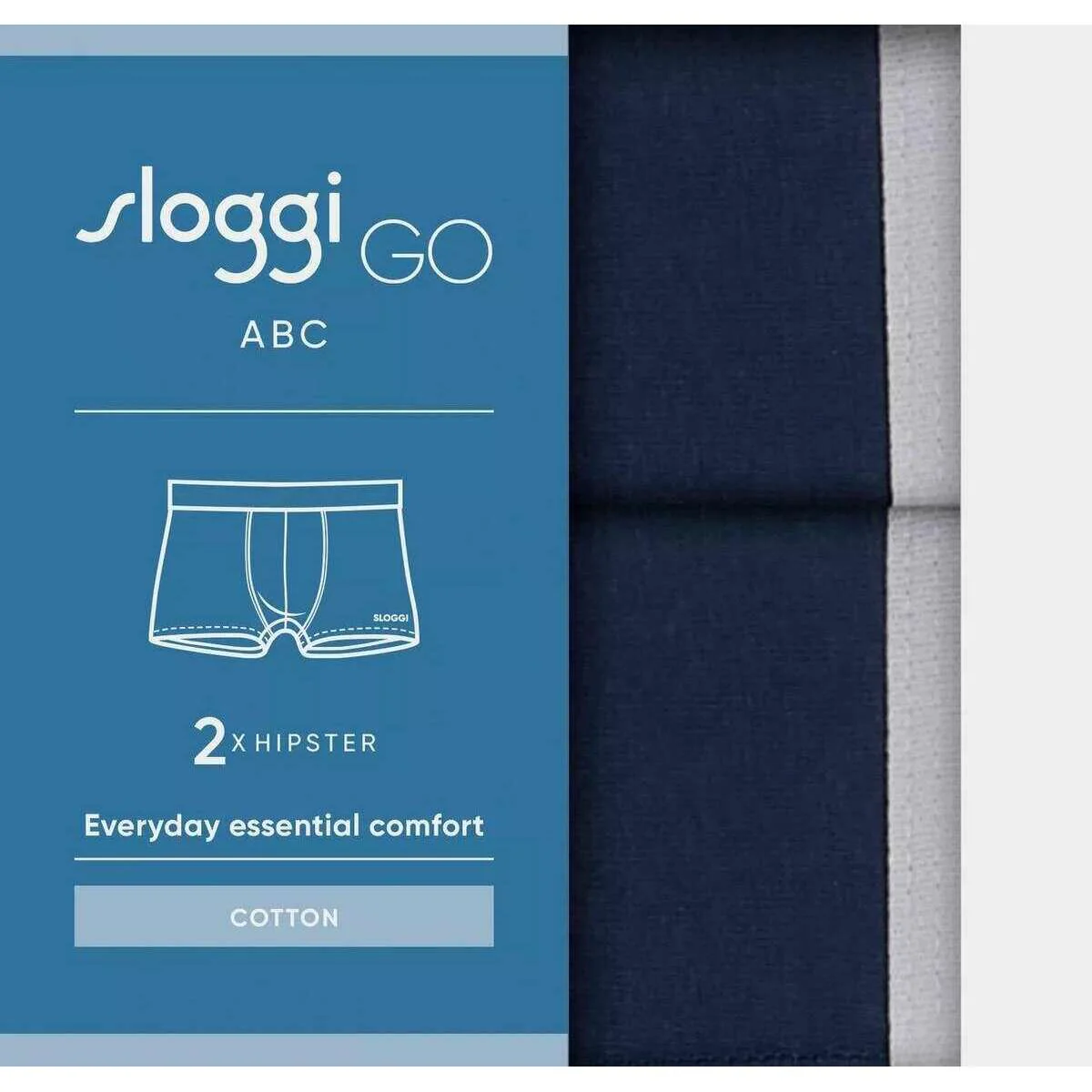 Sloggi GO ABC 2.0 2 Pack Hipster Brief - Navy - Image 6