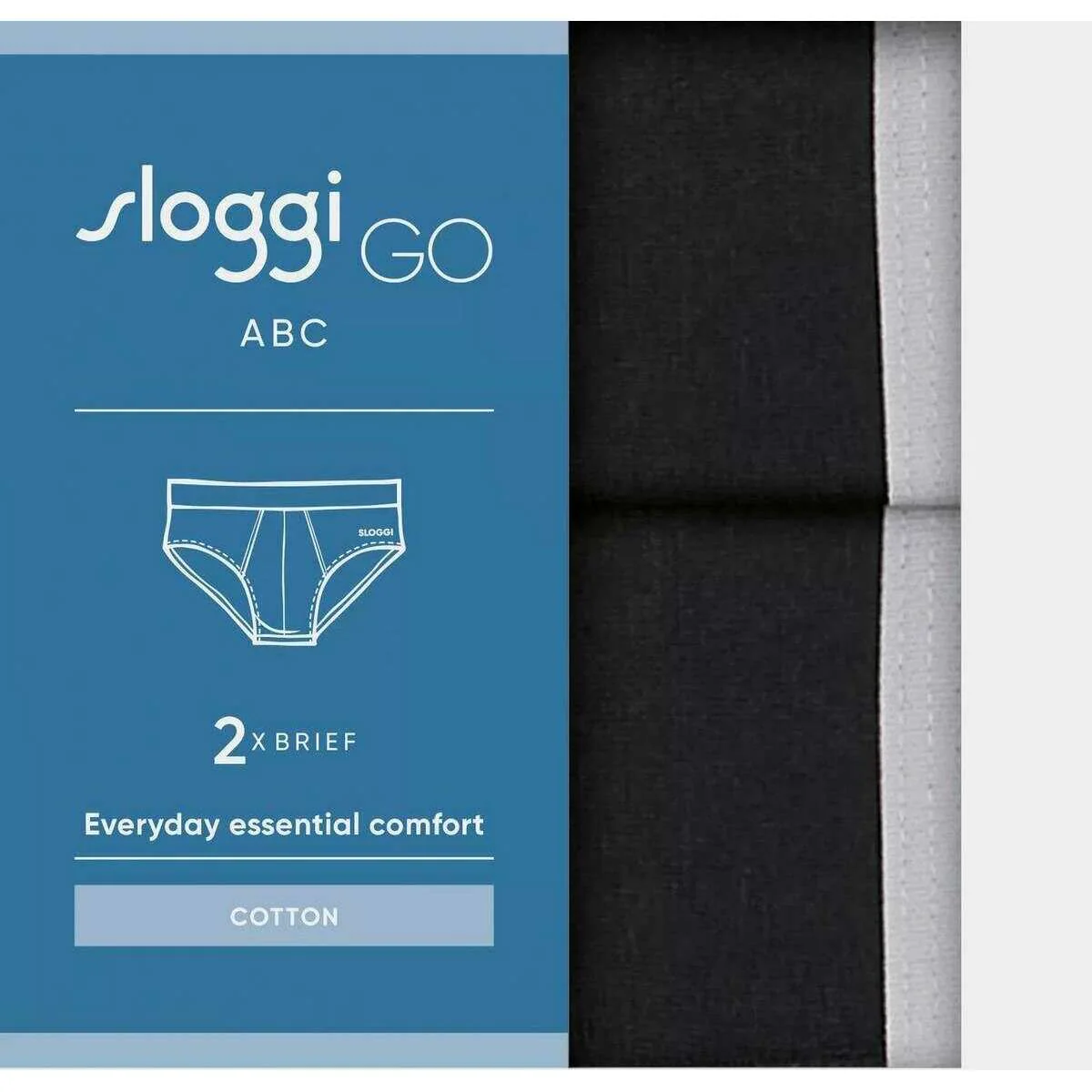 Sloggi GO ABC 2.0 2 Pack Midi Brief - Black - Image 6