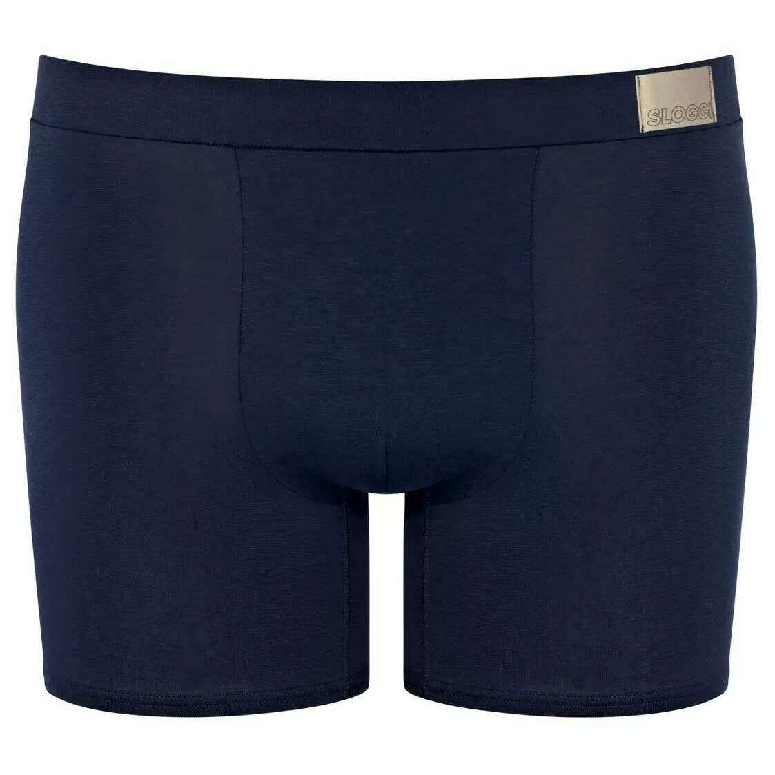 Sloggi GO Natural 2 Pack Boxer Short - Blue/Navy - Image 3