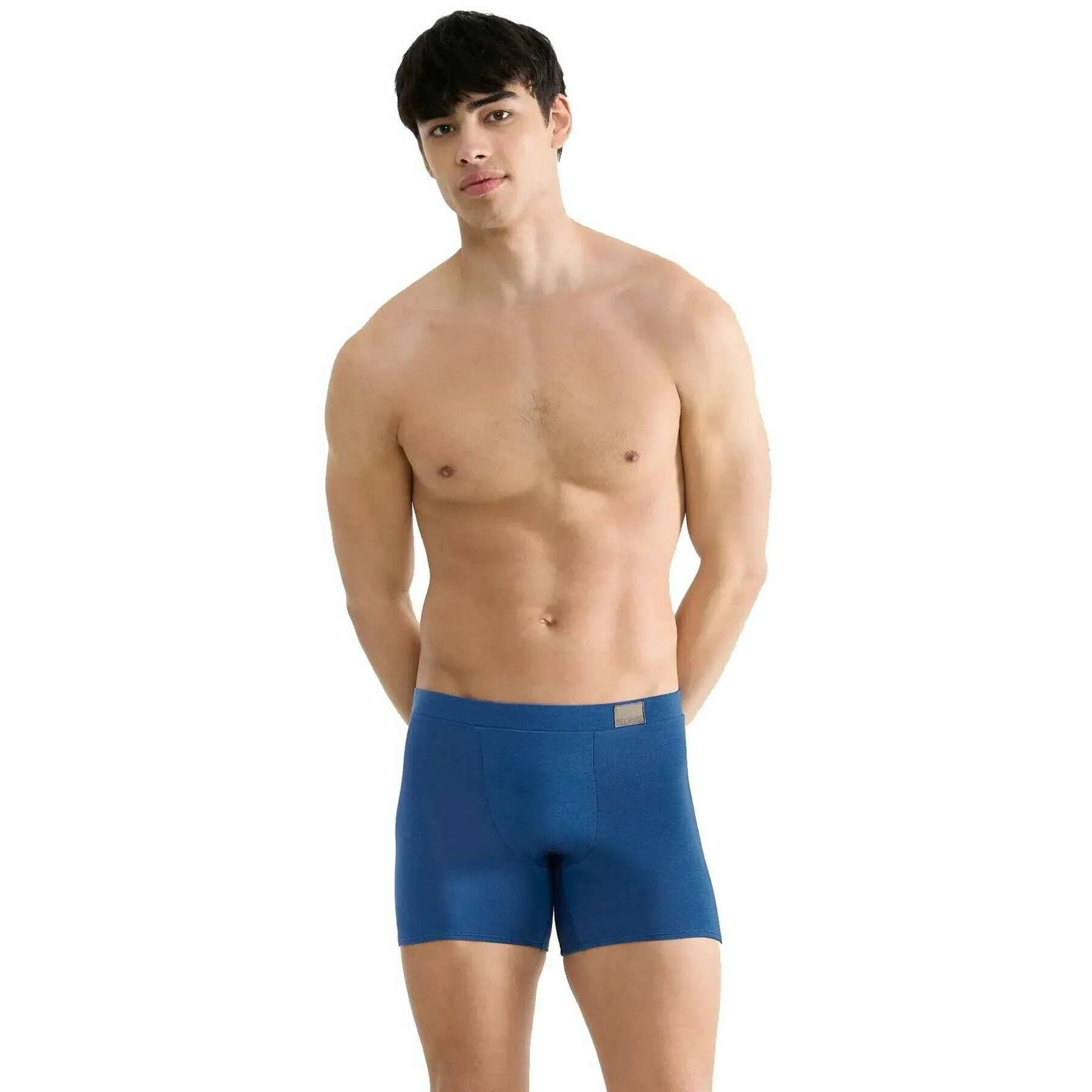 Sloggi GO Natural 2 Pack Boxer Short - Blue/Navy - Image 4