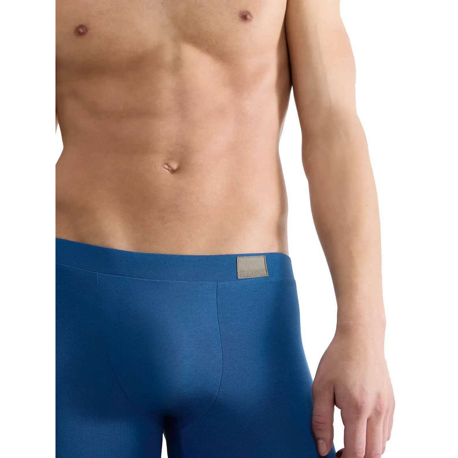 Sloggi GO Natural 2 Pack Boxer Short - Blue/Navy - Image 6