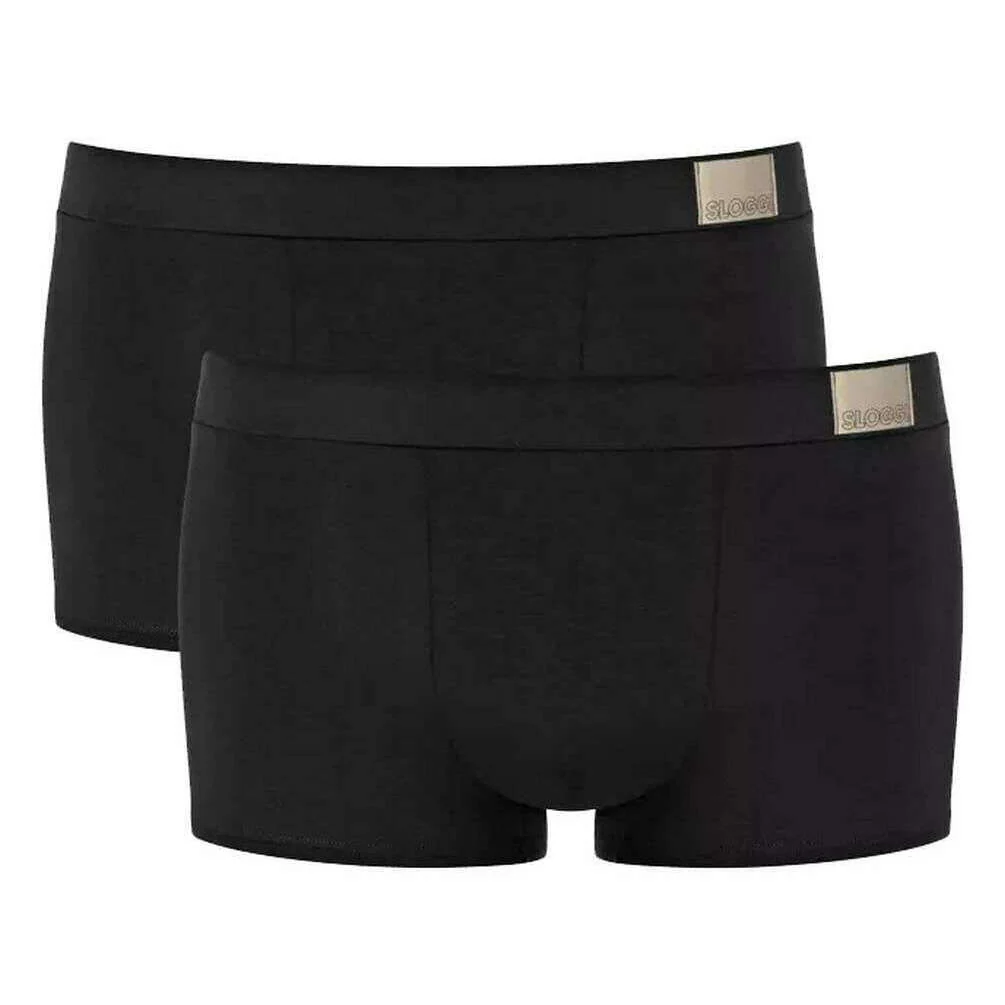 Sloggi GO Natural 2 Pack Hipster Brief - Black