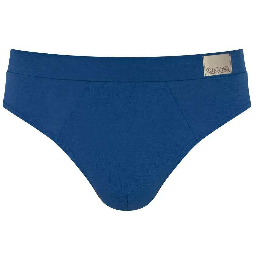 Sloggi GO Natural 2 Pack Midi Brief - Blue/Navy - Image 2
