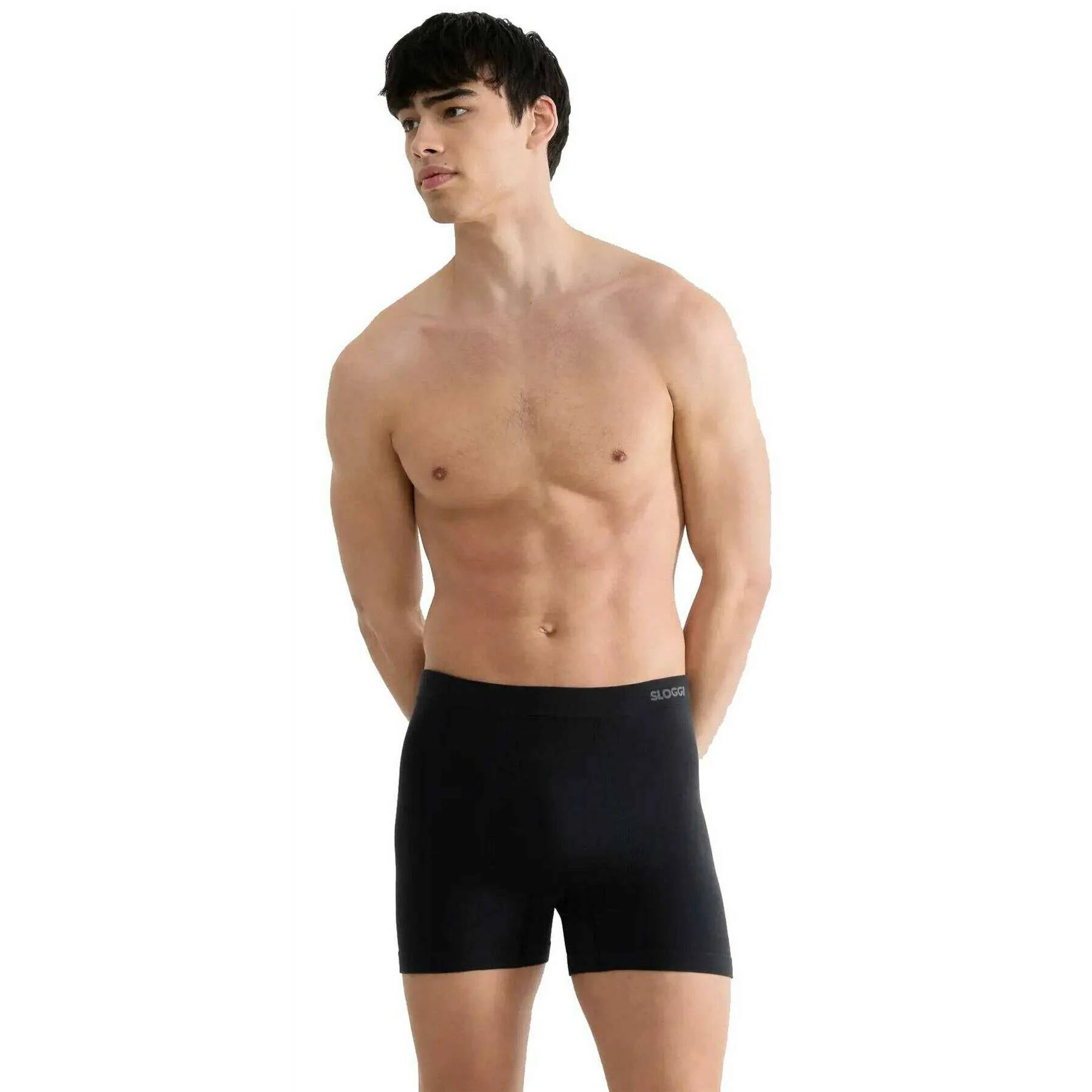 Sloggi GO Smooth 2 Pack Boxer Short - Black - Image 3