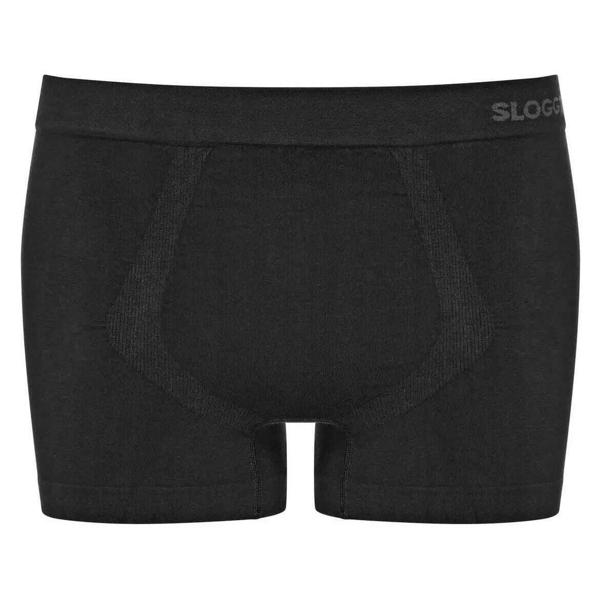 Sloggi GO Smooth 2 Pack Boxer Short - Black/Grey - Image 3