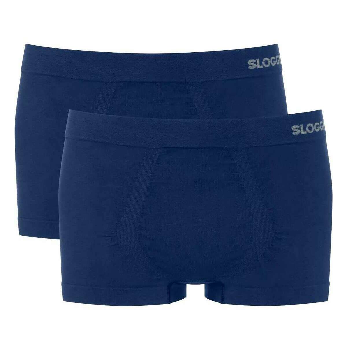 Sloggi GO Smooth 2 Pack Hipster Brief - Deep Water Blue