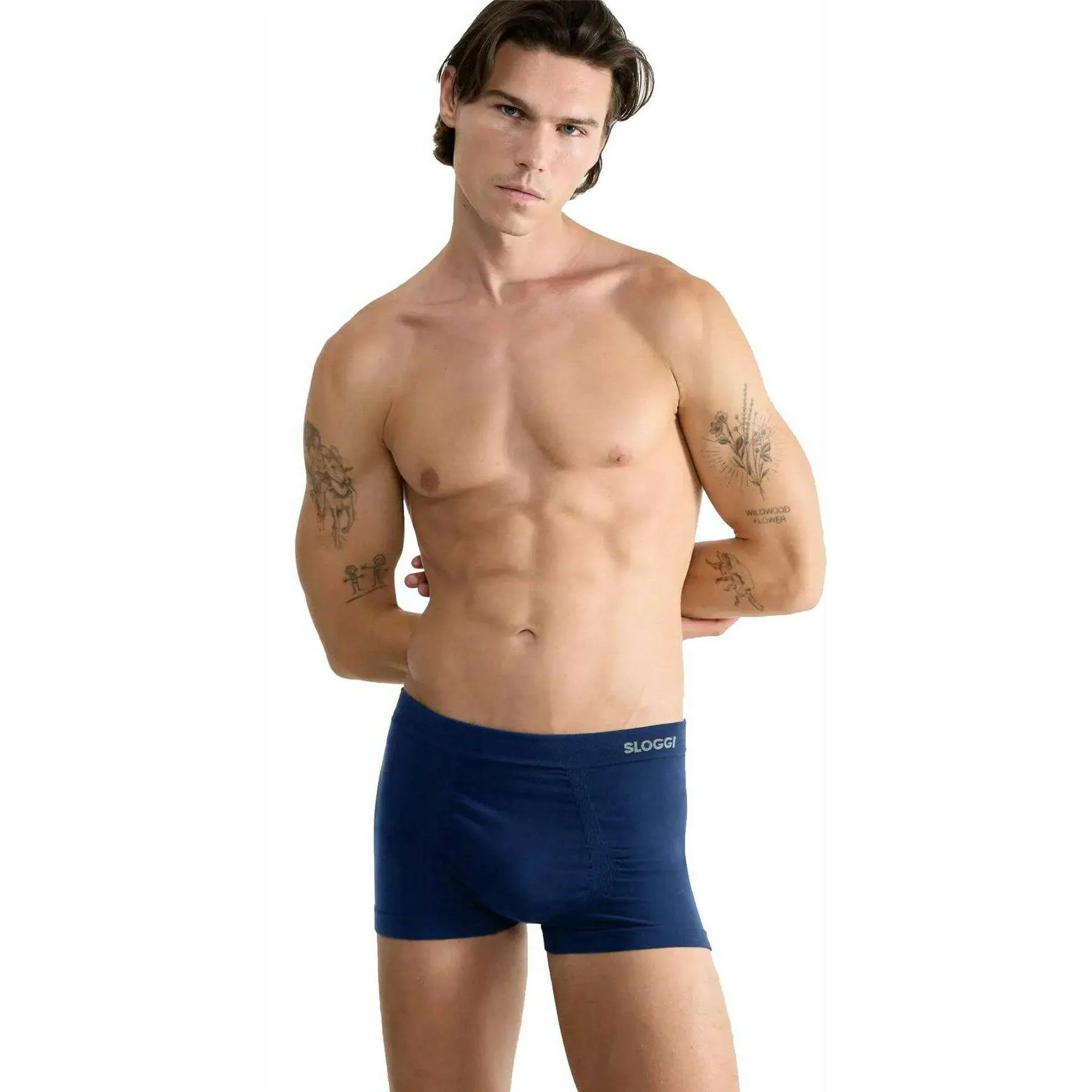 Sloggi GO Smooth 2 Pack Hipster Brief - Deep Water Blue - Image 3