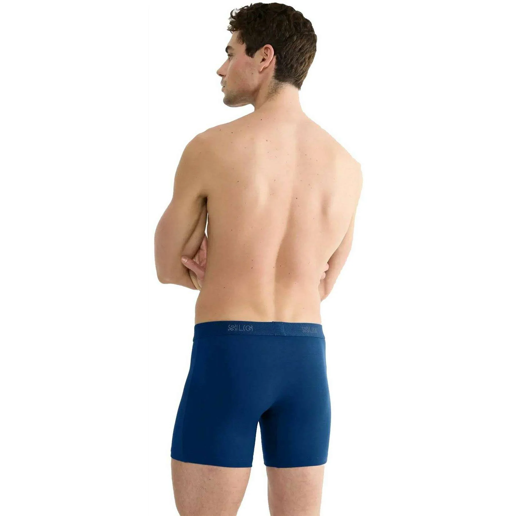 Sloggi SLG Base 2 Pack Boxer Short - Blue/Grey - Image 5
