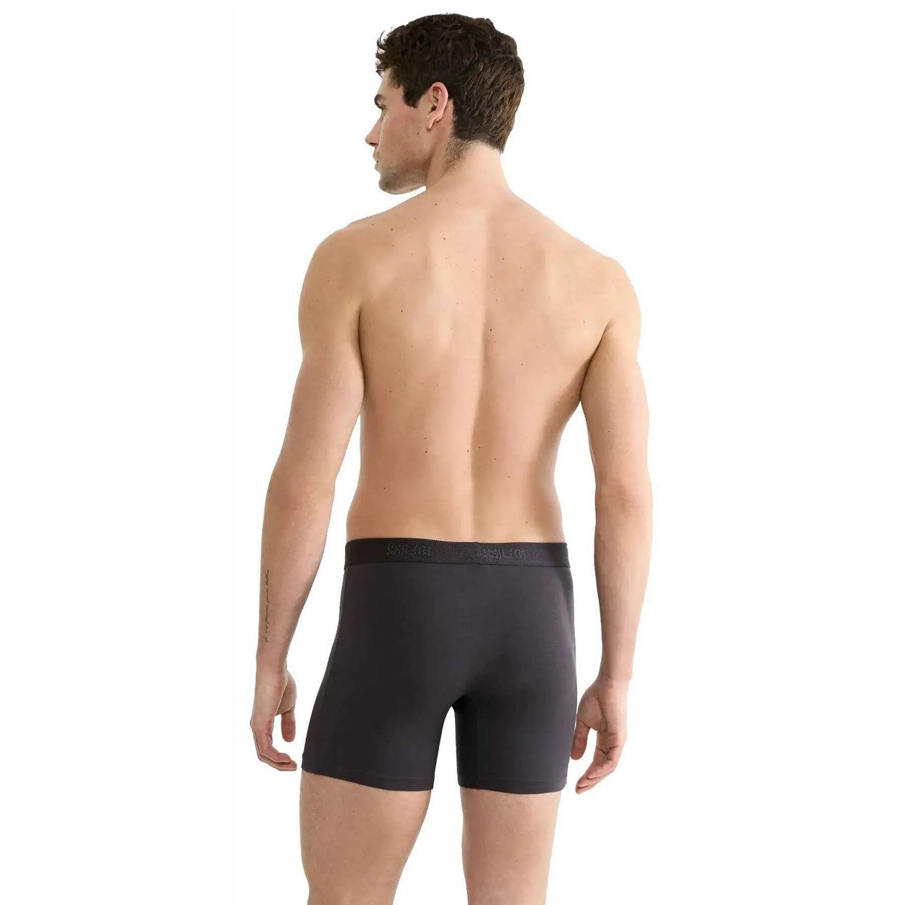 Sloggi SLG Base 2 Pack Boxer Short - Charcoal Grey - Image 4