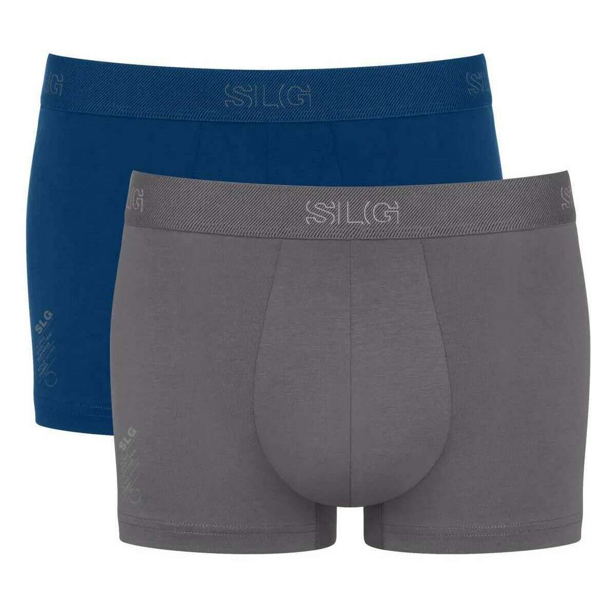 Sloggi SLG Base 2 Pack Trunk - Blue/Grey