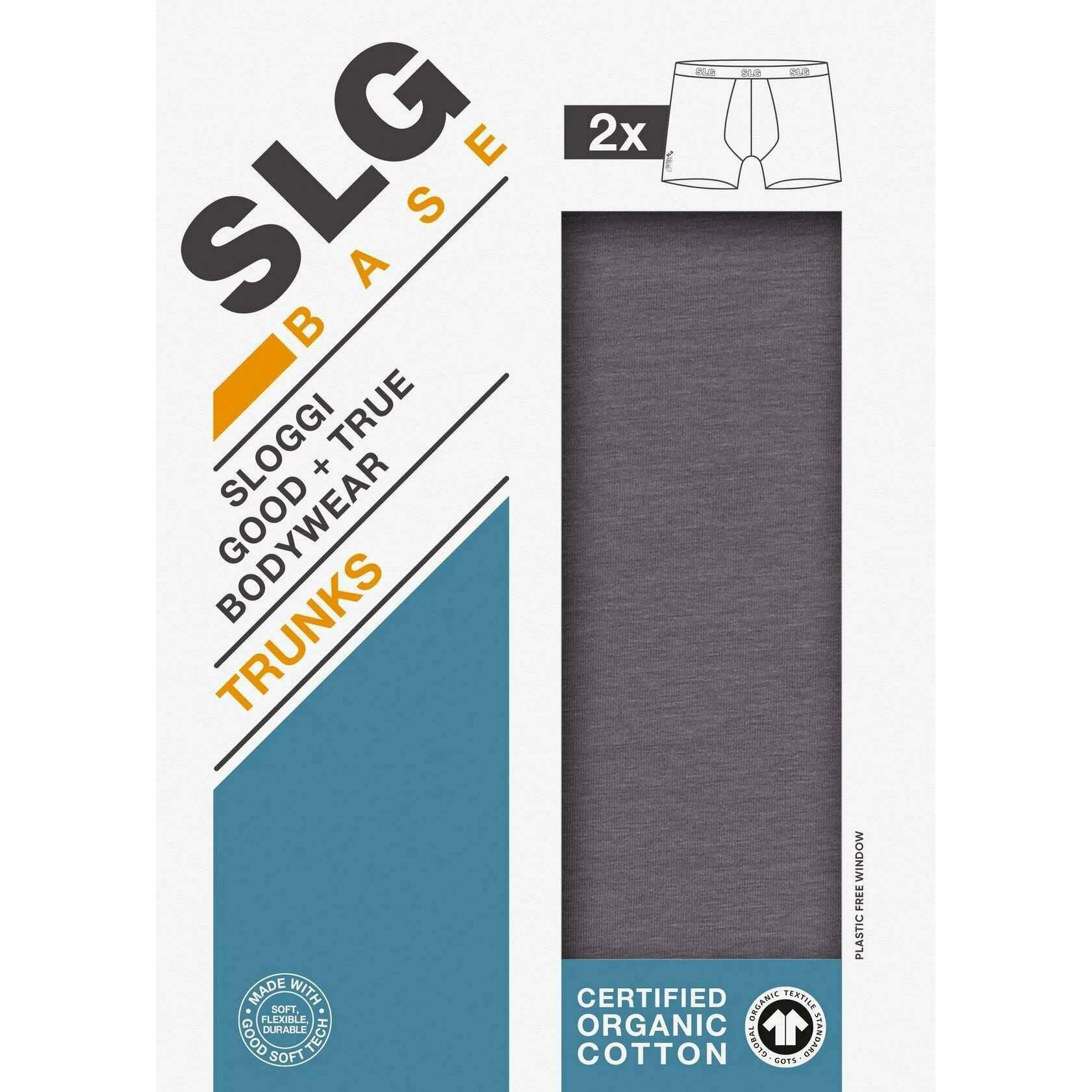 Sloggi SLG Base 2 Pack Trunk - Shiver Grey - Image 6