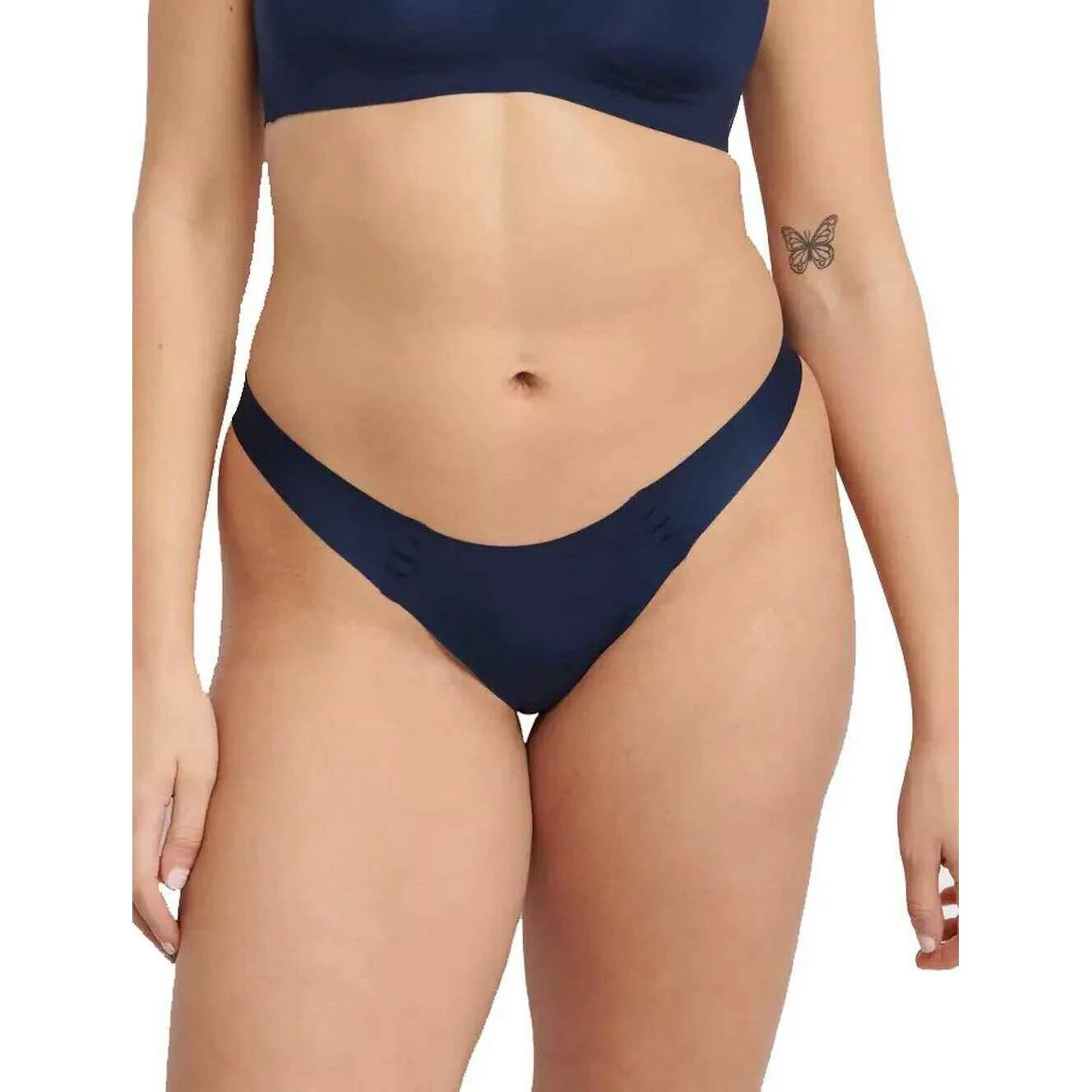 Sloggi Zero Feel 2.0 Tiny Tanga Briefs - Navy Blue - Image 3