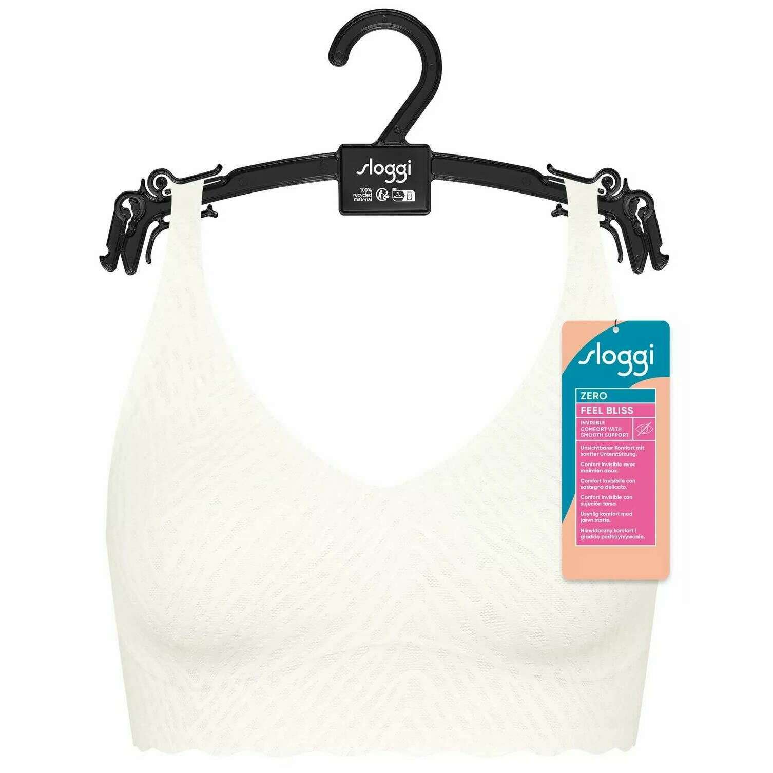 Sloggi Zero Feel Bliss Bralette - Silk White - Image 6