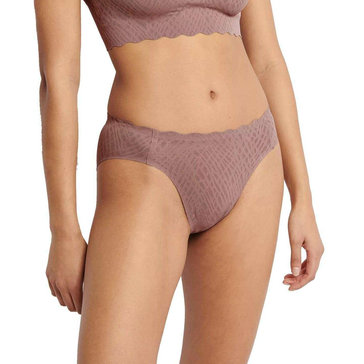 Sloggi Zero Feel Bliss High Leg Knickers - Cacao Brown - Image 3