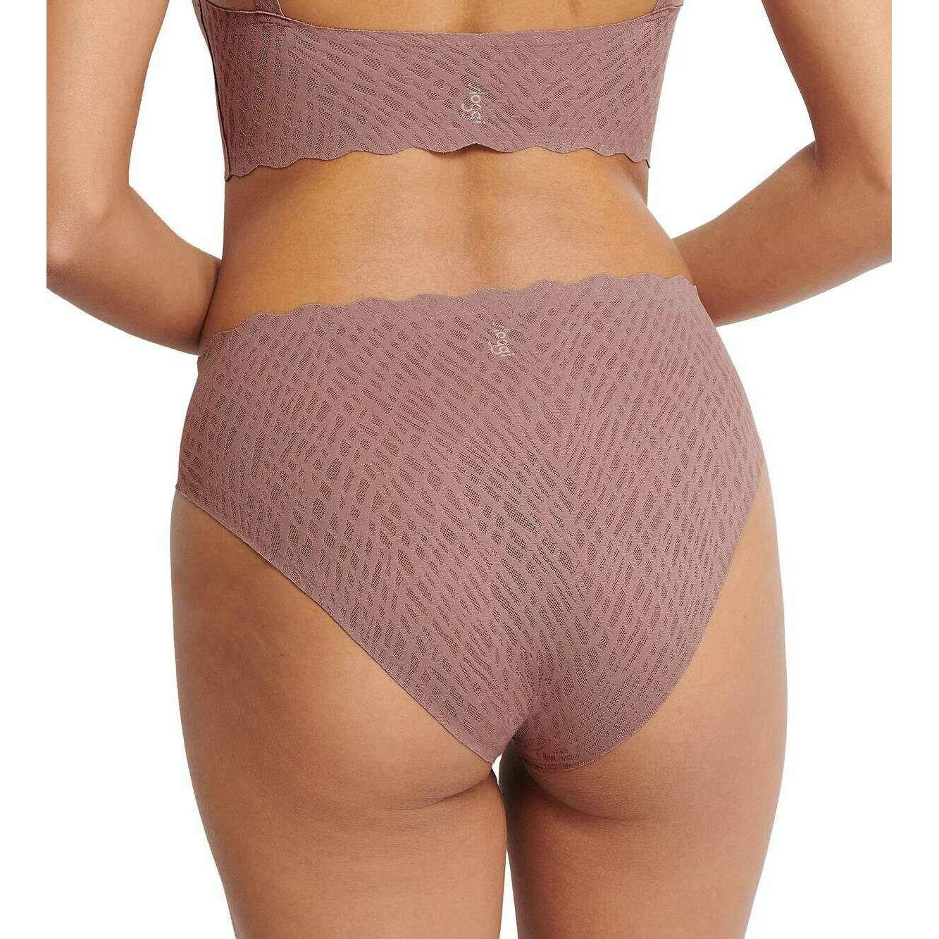 Sloggi Zero Feel Bliss High Leg Knickers - Cacao Brown - Image 4