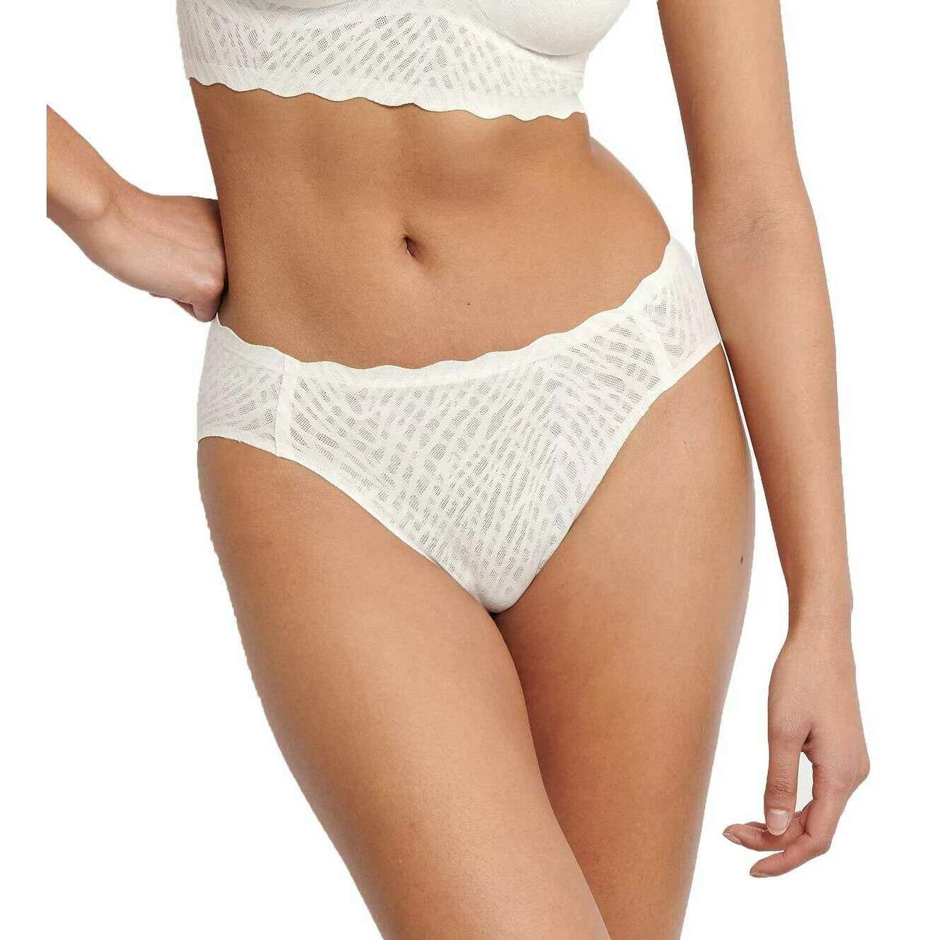 Sloggi Zero Feel Bliss High Leg Knickers - Silk White - Image 3