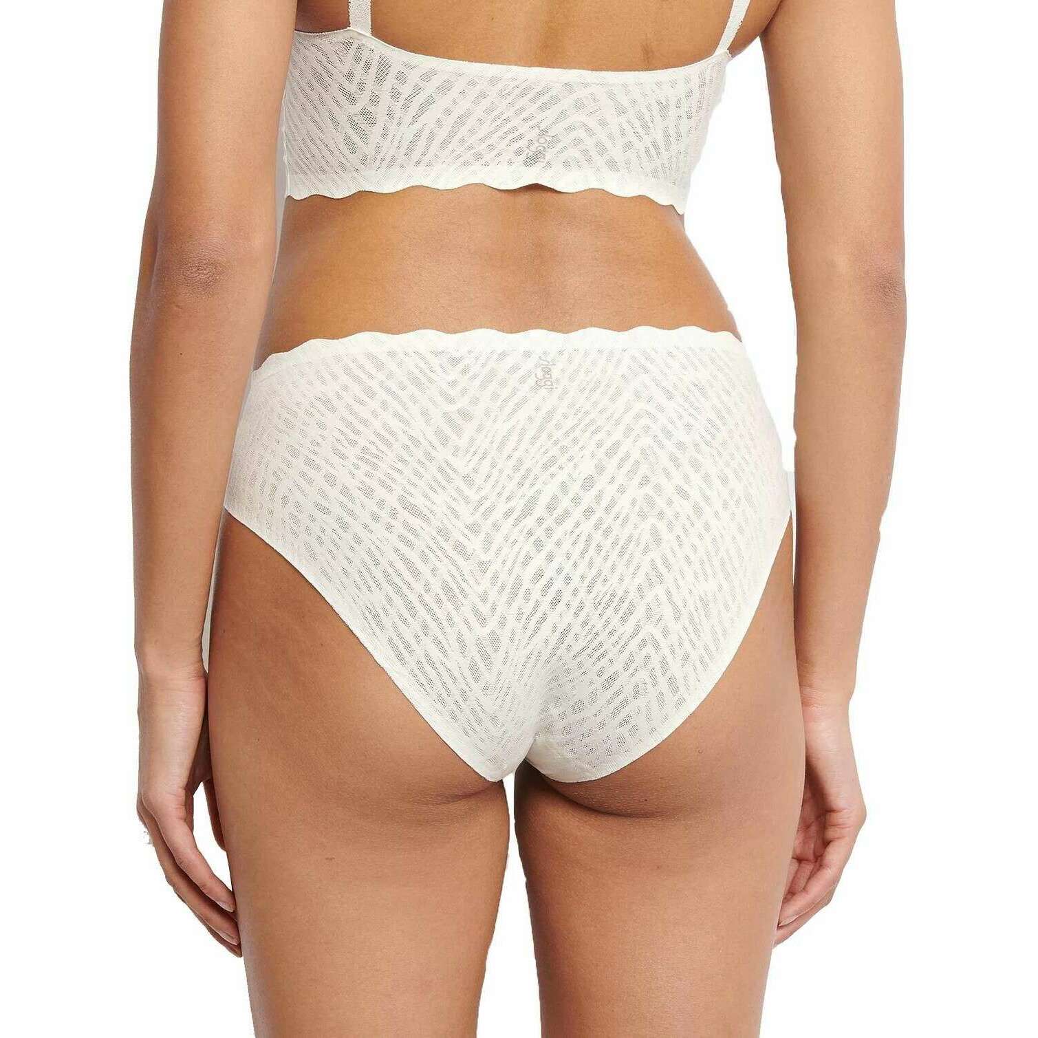 Sloggi Zero Feel Bliss High Leg Knickers - Silk White - Image 4