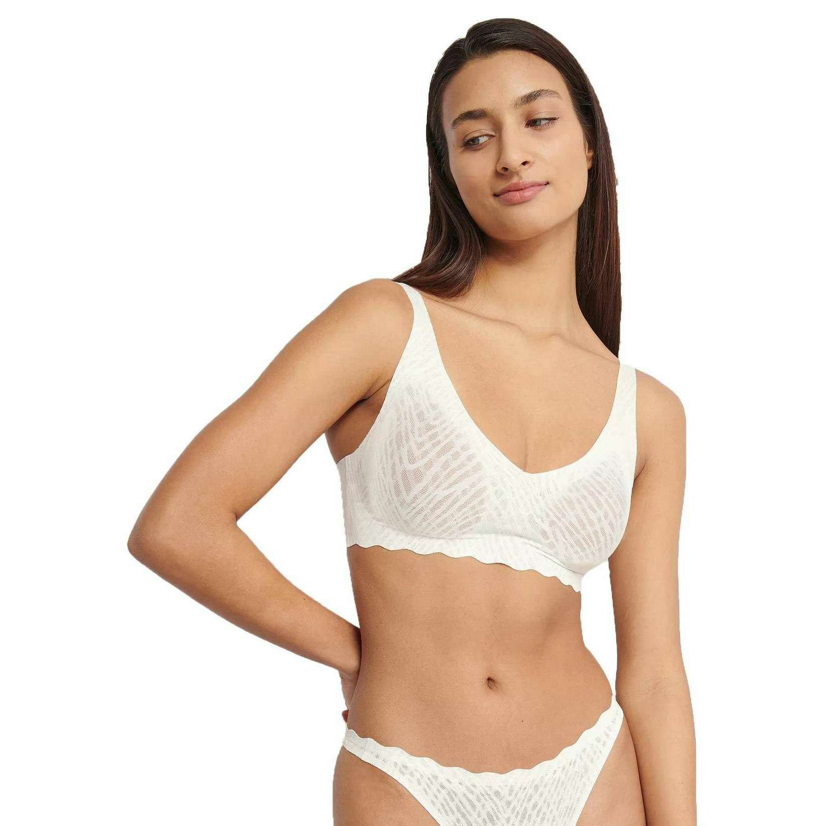 Sloggi Zero Feel Bliss Soft Bra - Silk White - Image 3