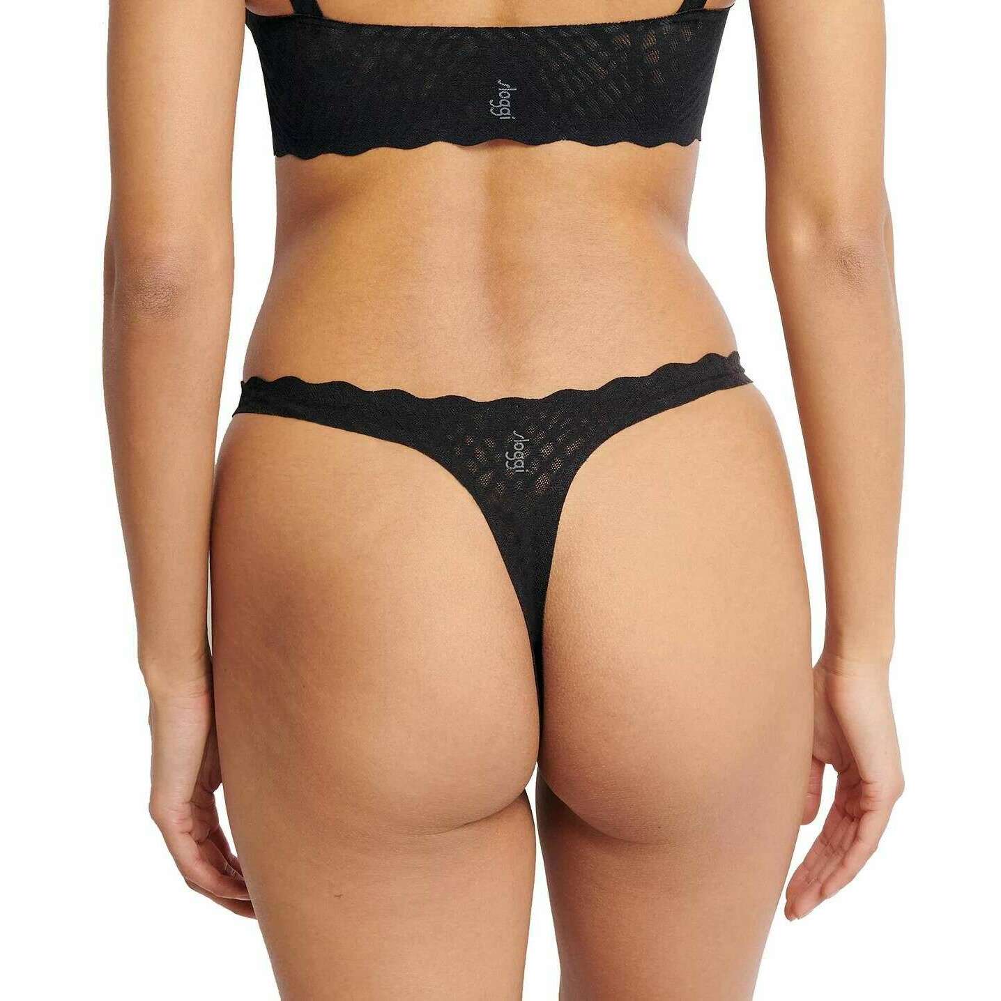 Sloggi Zero Feel Bliss String Thong - Black - Image 4