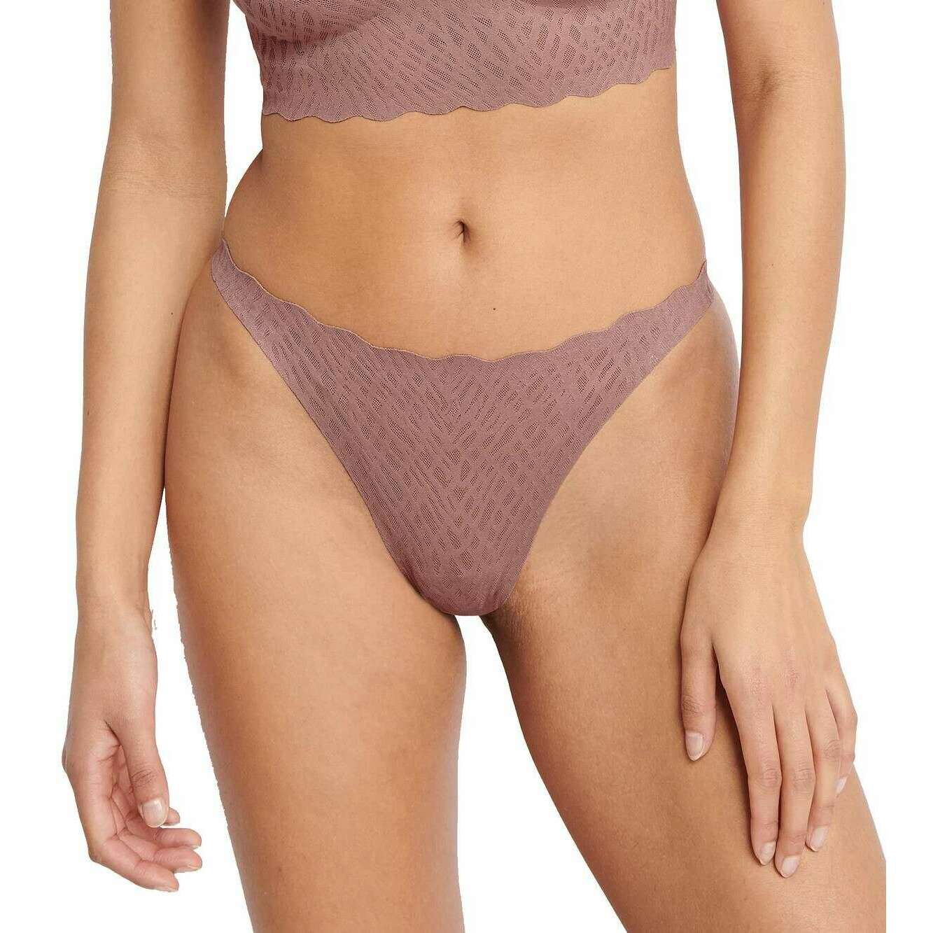 Sloggi Zero Feel Bliss String Thong - Cacao Brown - Image 3