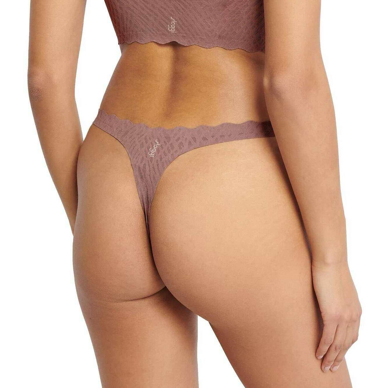 Sloggi Zero Feel Bliss String Thong - Cacao Brown - Image 4