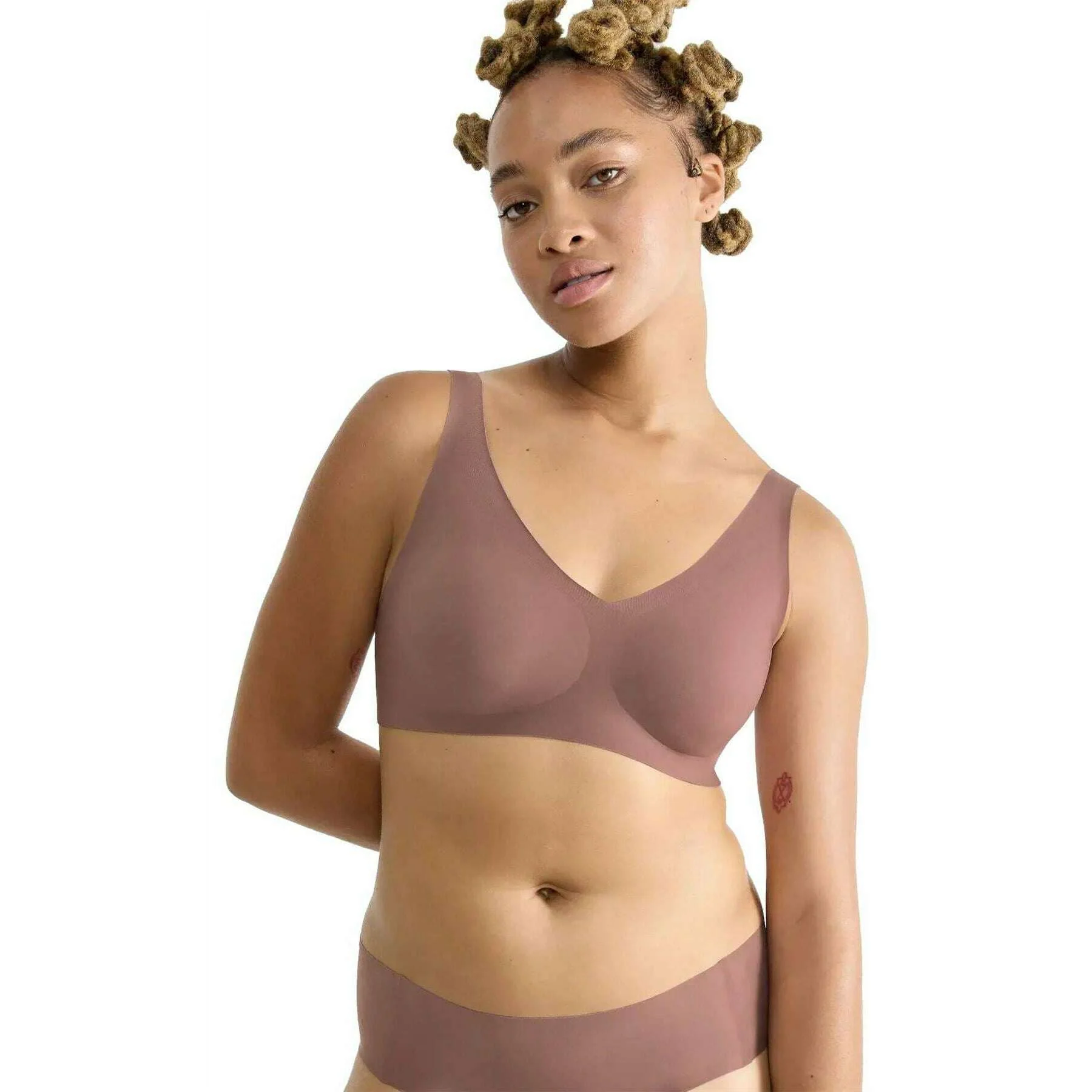 Sloggi Zero Feel Bralette - Cacao Brown - Image 3