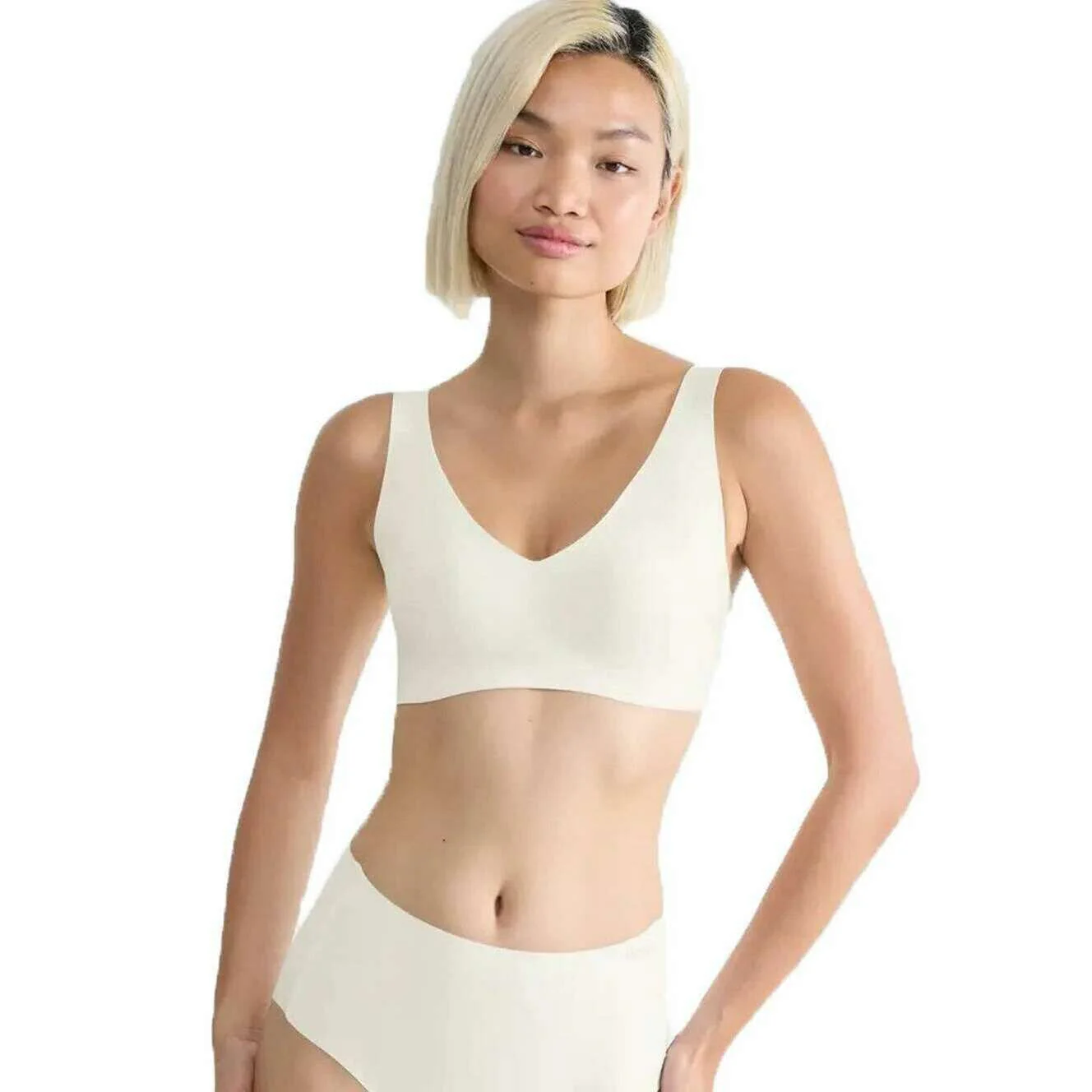 Sloggi Zero Feel Bralette - Silk White - Image 3