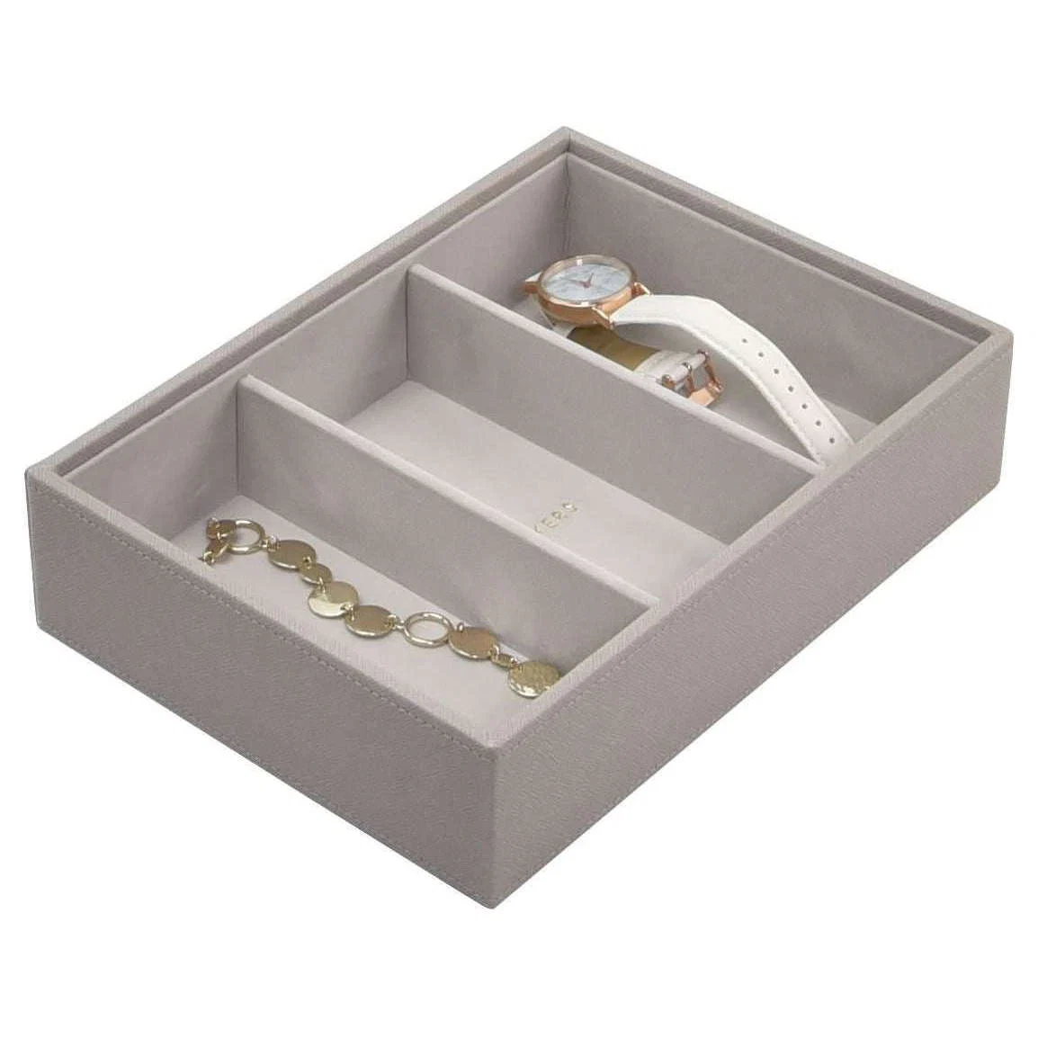 Stackers Classic 3 Section Jewellery - Taupe/Grey
