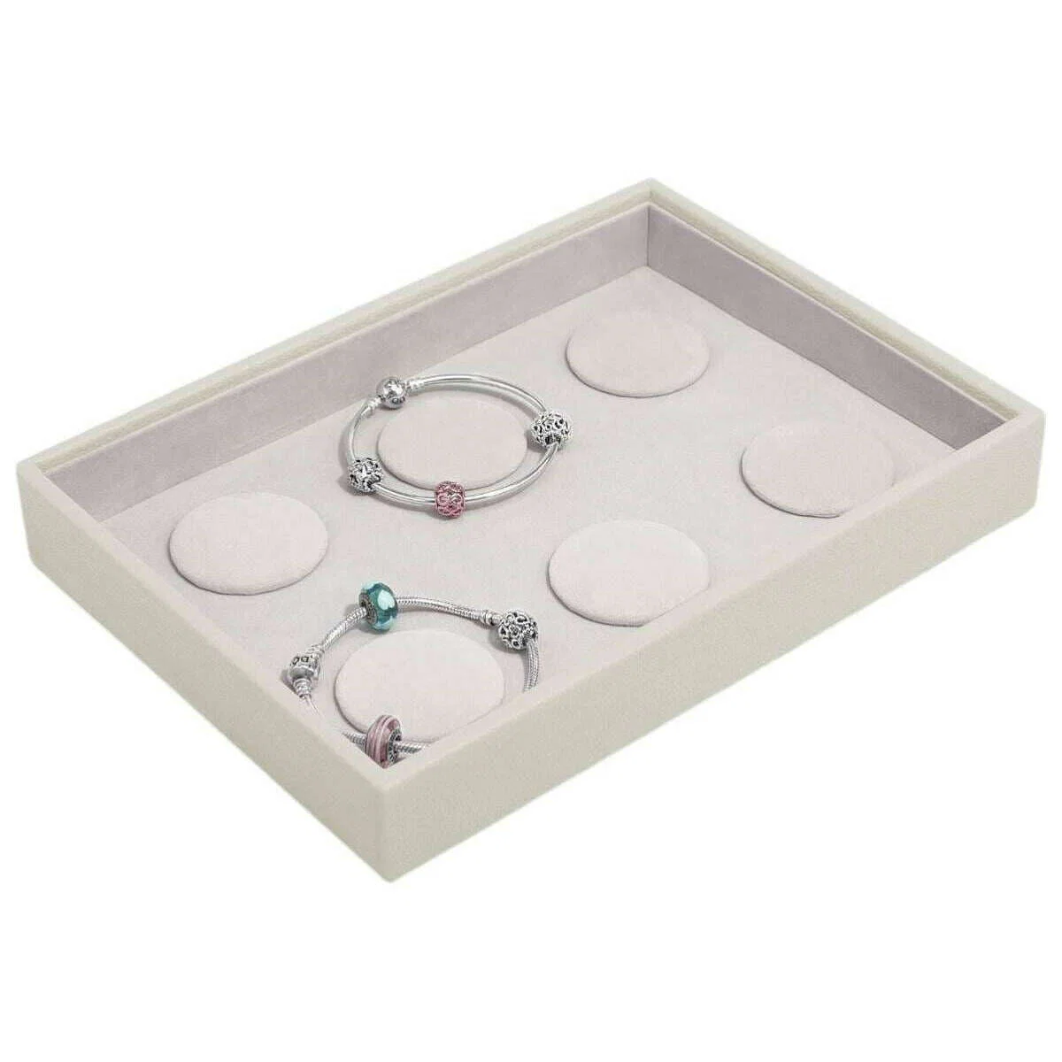 Stackers Classic 6 Bracelet Layer - Oatmeal Cream - Image 2