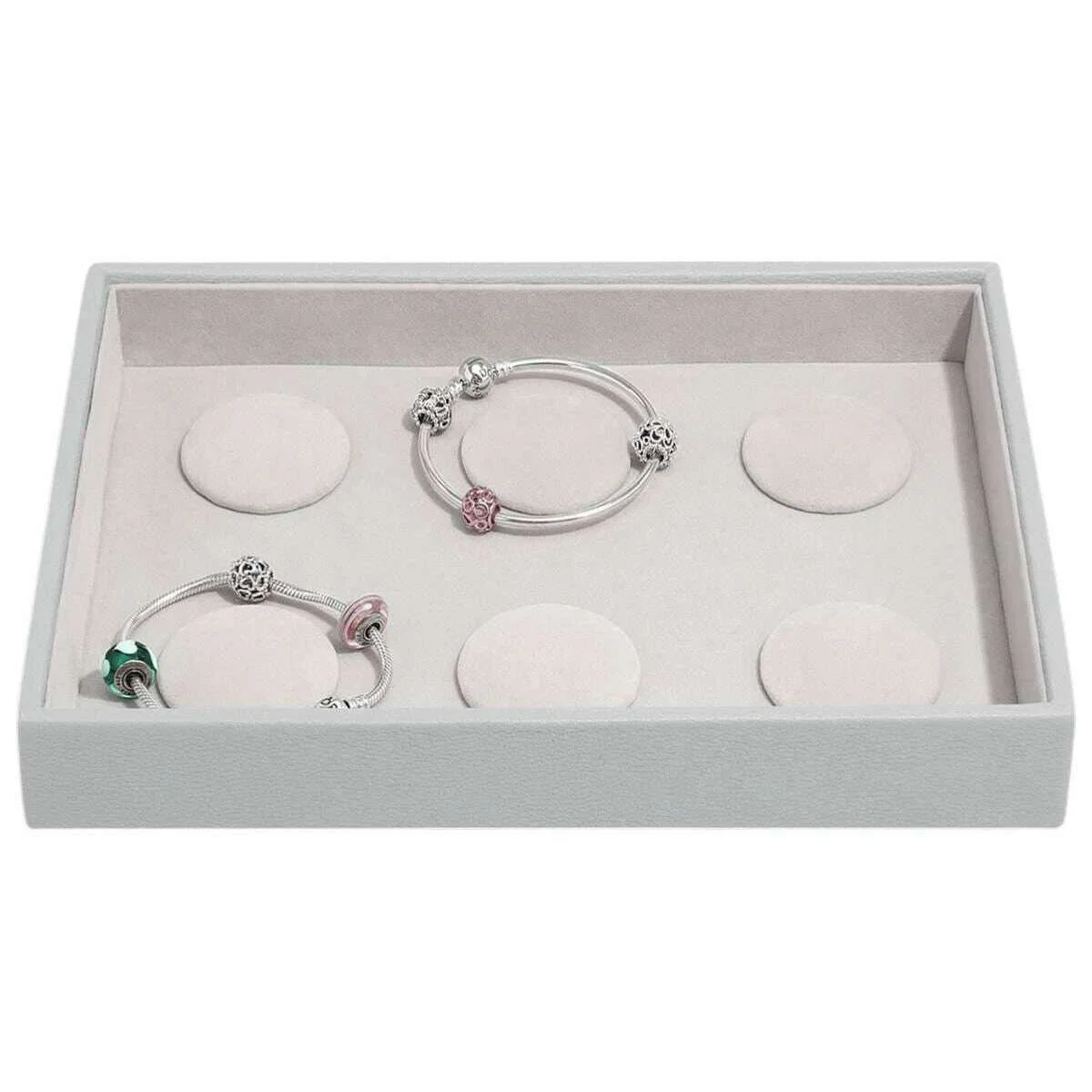 Stackers Classic 6 Bracelet Layer - Pebble Grey